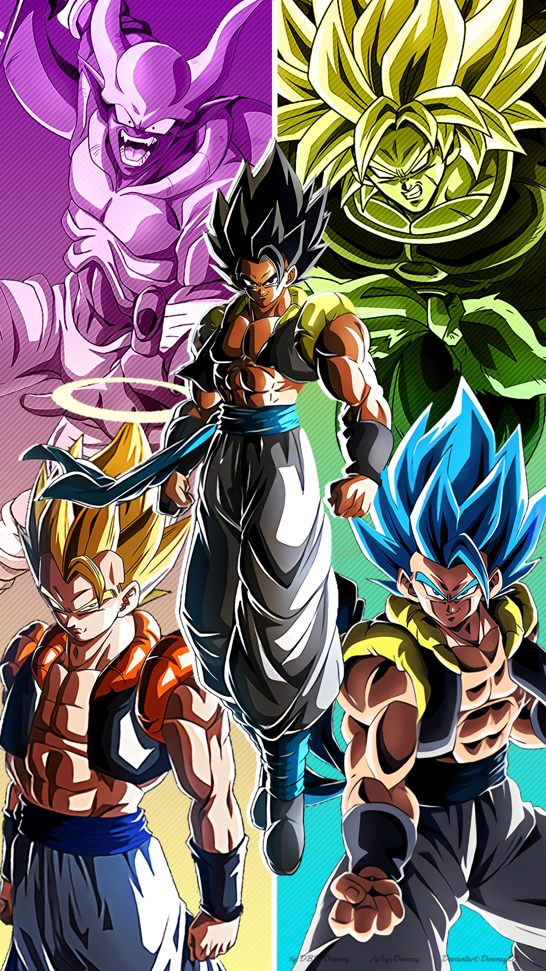 Happy New Year 21 • New Wallpaper (Android 21, Goku, Vegeta, Vegito and Gogeta)(More resolutions in comments): DBZDokkanBattle