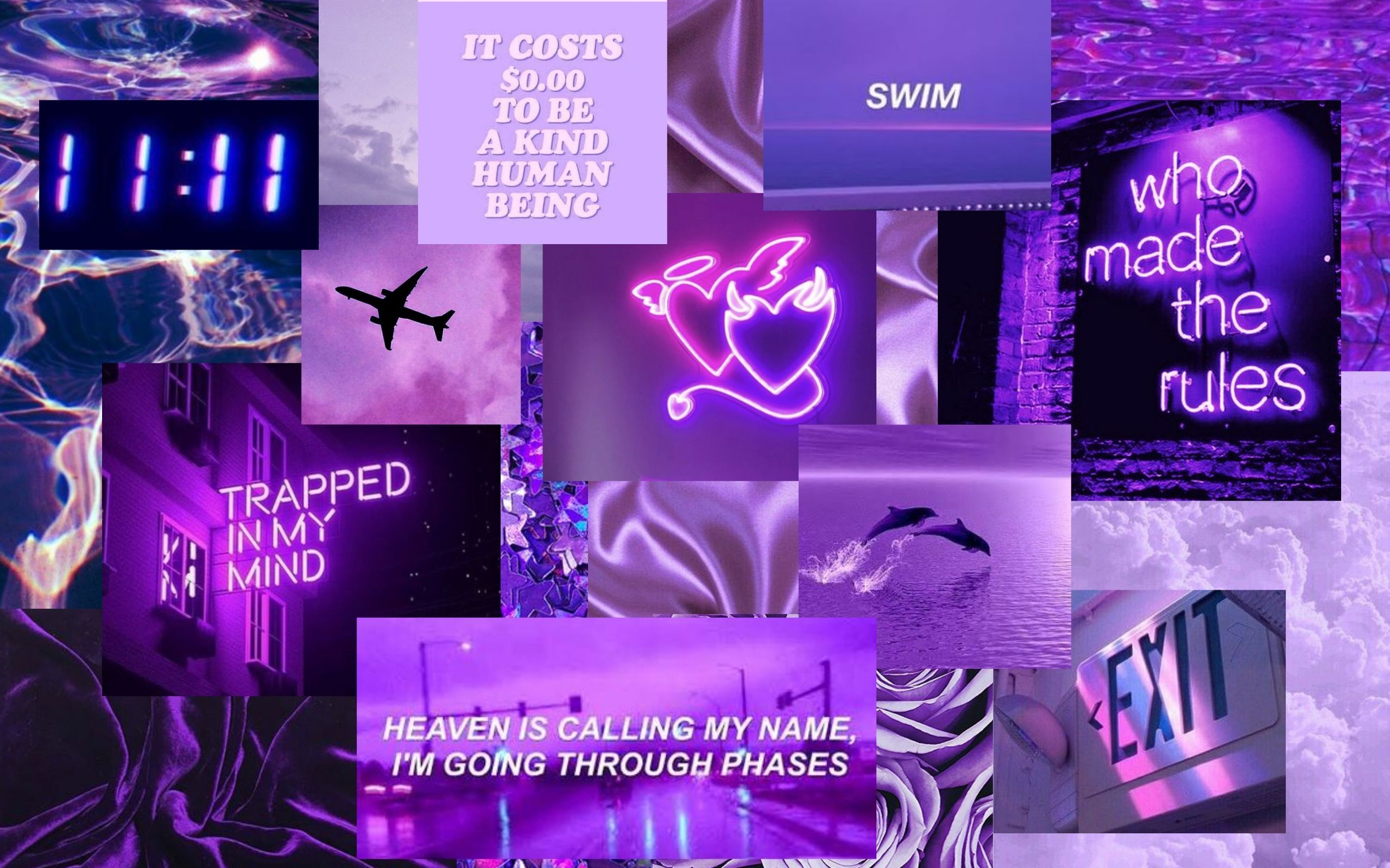 Aesthetic Purple Laptop Wallpaper