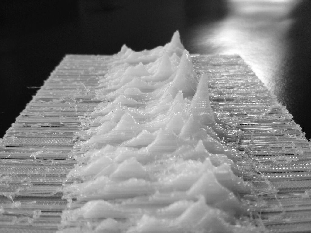3D Printed Joy Division Unknown Pleasures Album Cover
