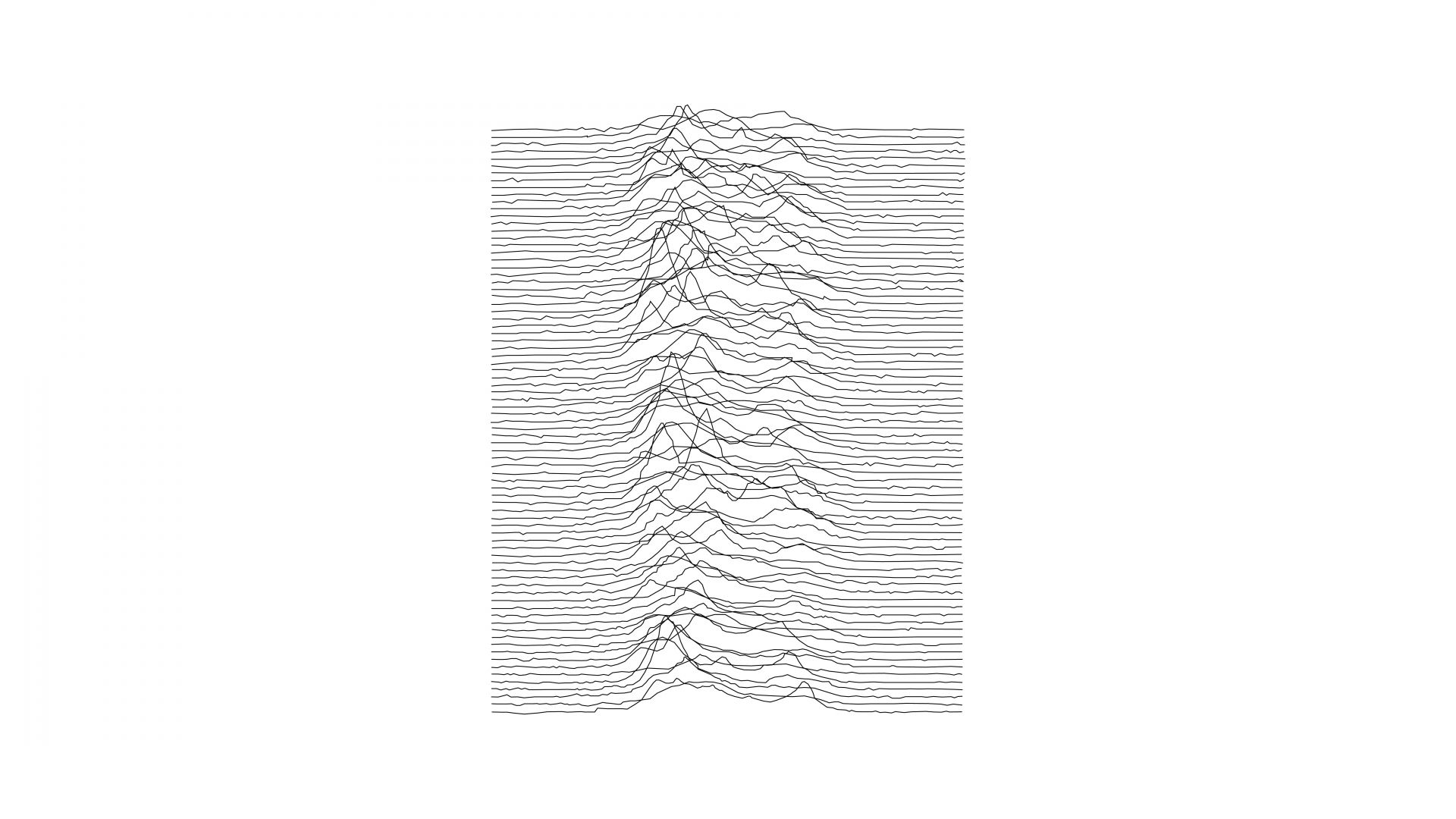 Minimal Joy Division Unknown Pleasures wallpaper in 1920x1080 resolution