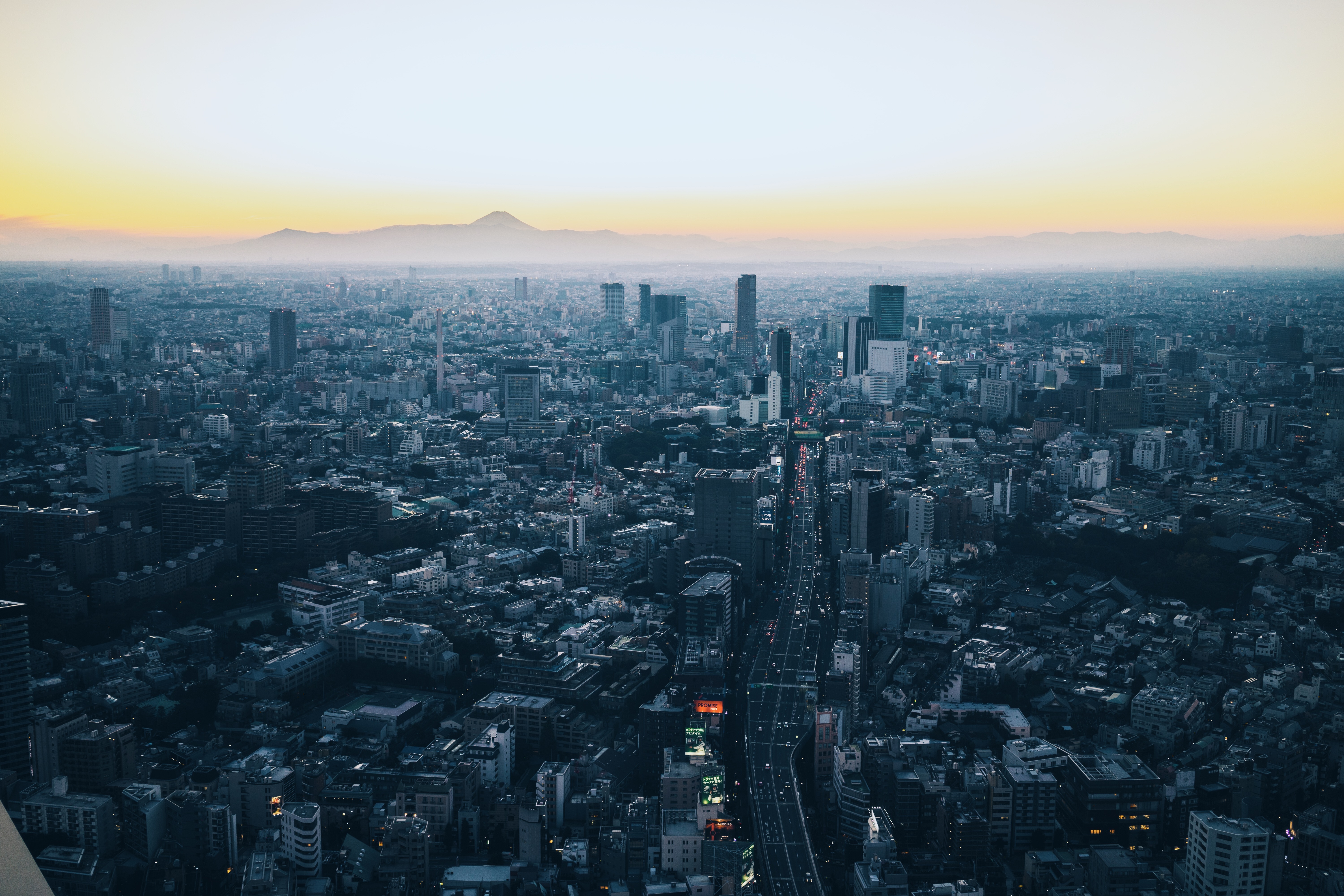 Wallpaper, minato, Japan, skyscrapers, city, view from above 6000x4000