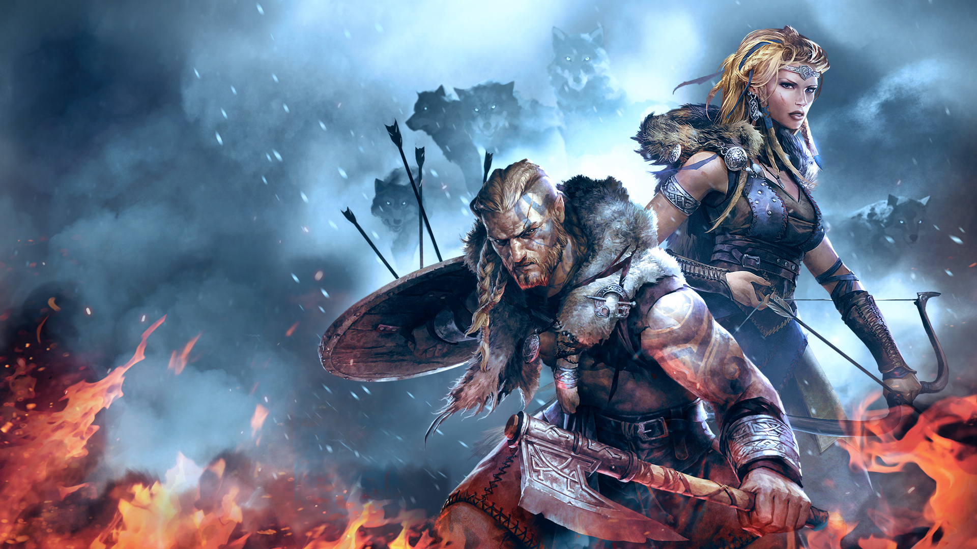 Vikings of Midgard: free desktop wallpaper and background image