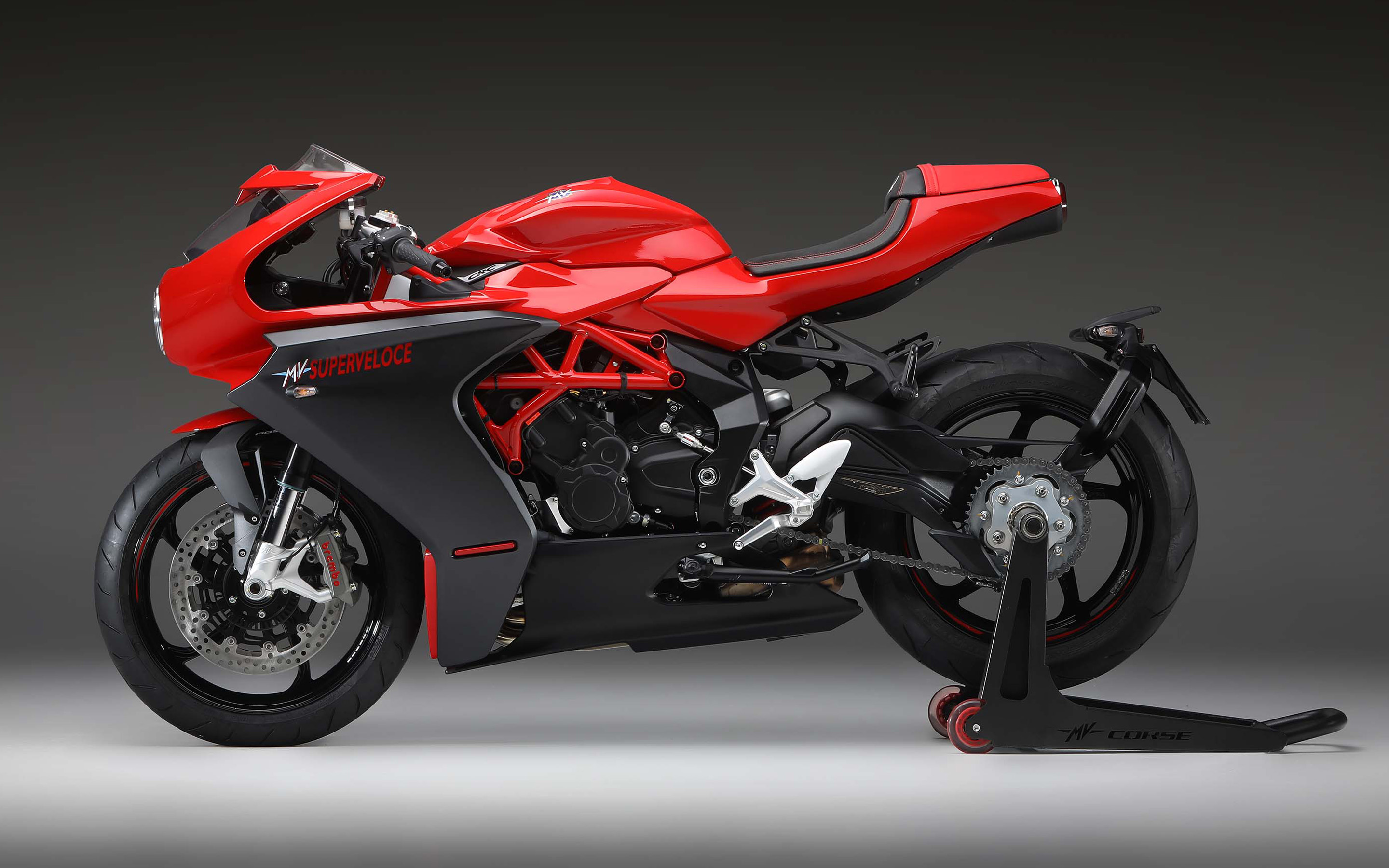 Download wallpaper MV Agusta Superveloce 800, 2020, side view, sport bike, black and red Superveloce 800, italian sport bikes, MV Agusta for desktop with resolution 2880x1800. High Quality HD picture wallpaper