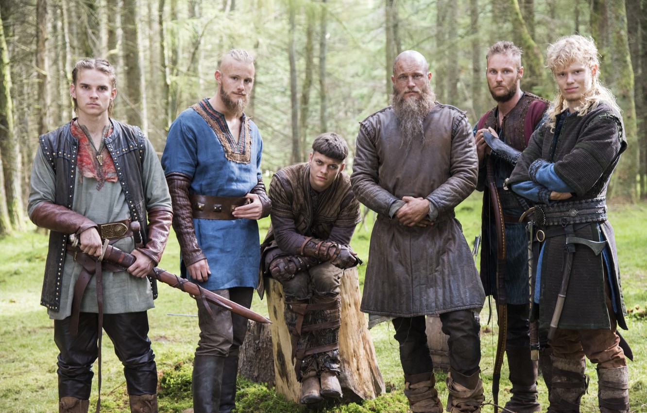 Wallpaper background, Vikings, sons, The Vikings, Travis Fimmel, Ragnar Lothbrok image for desktop, section фильмы