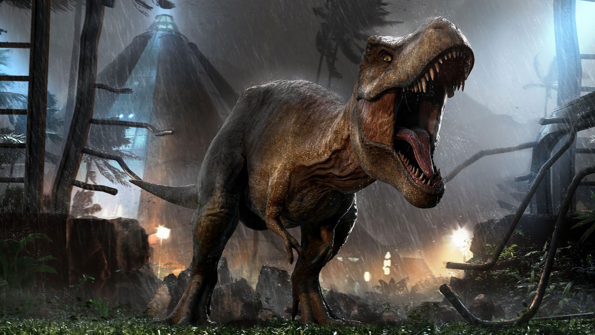 Jurassic World Evolution T Rex HD Wallpaper