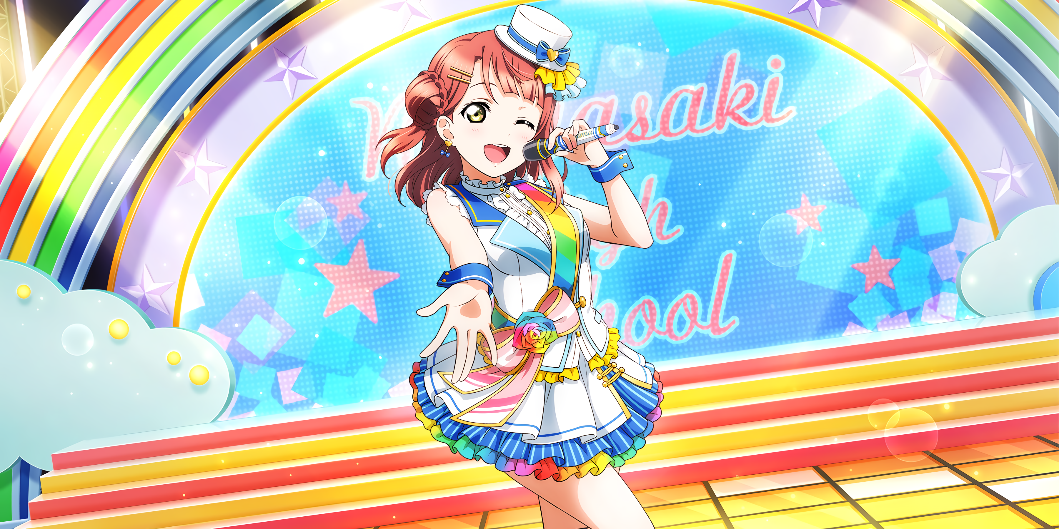 Wallpaper, Love Live, Love Live Series, Uehara Ayumu 3600x1800