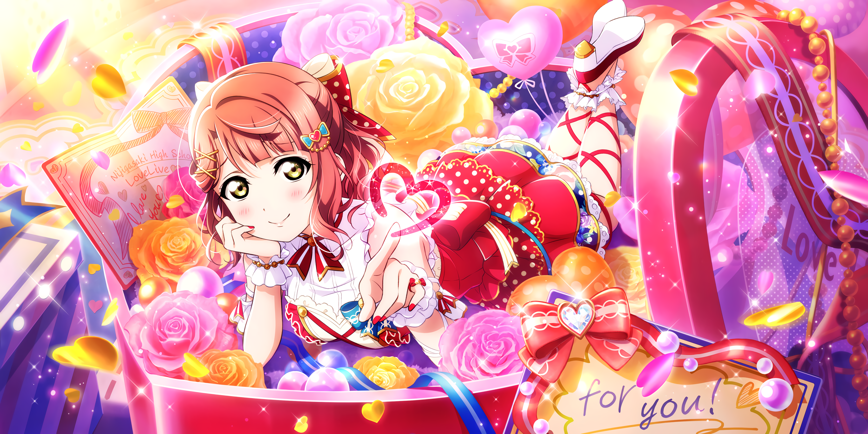 Love Live Series Love Live Love Live Sunshine Anime Girls Uehara Ayumu Wallpaper:3600x1800