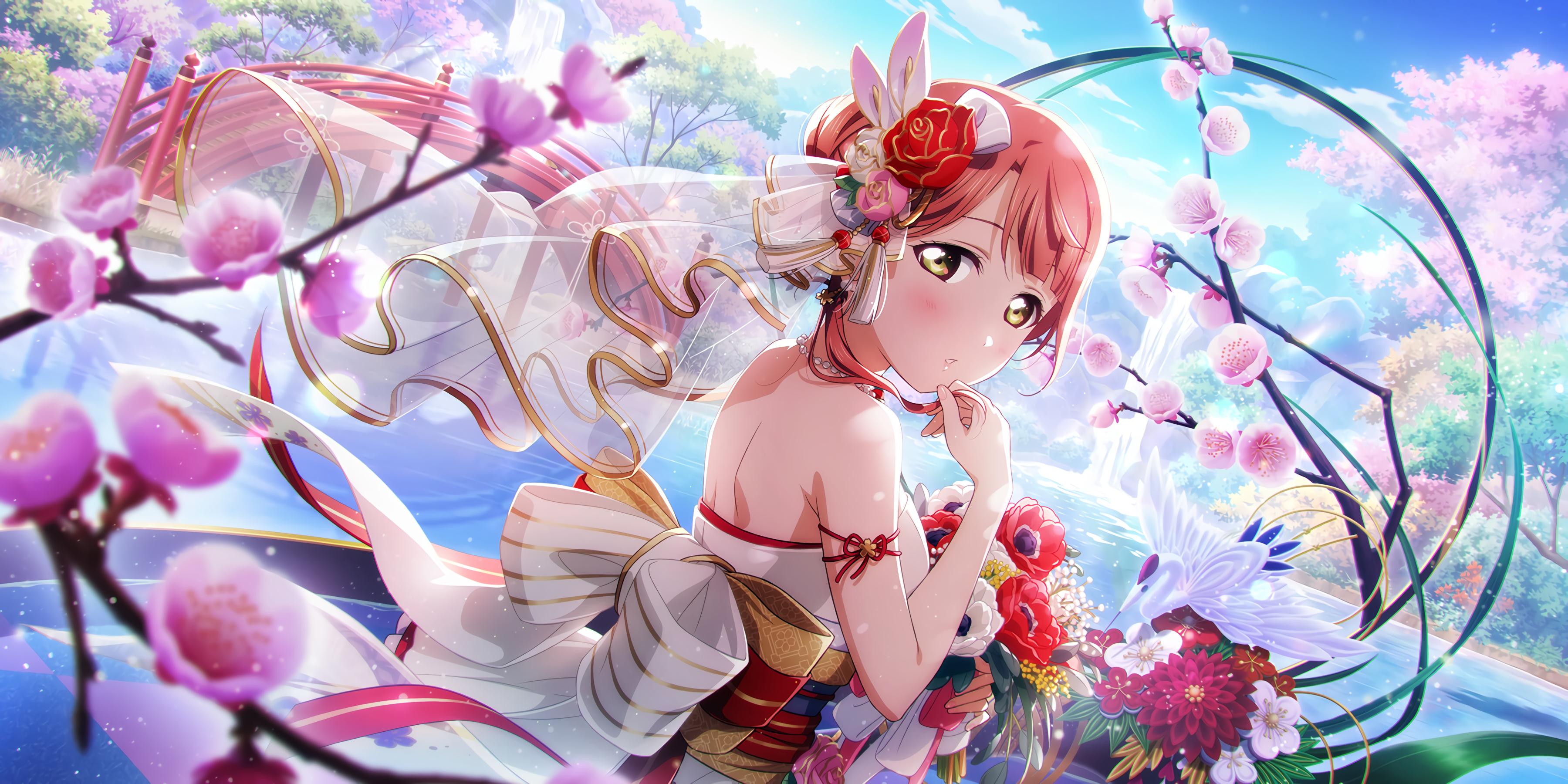 Love Live Series Love Live Love Live Sunshine Anime Girls Uehara Ayumu Wallpaper:3600x1800