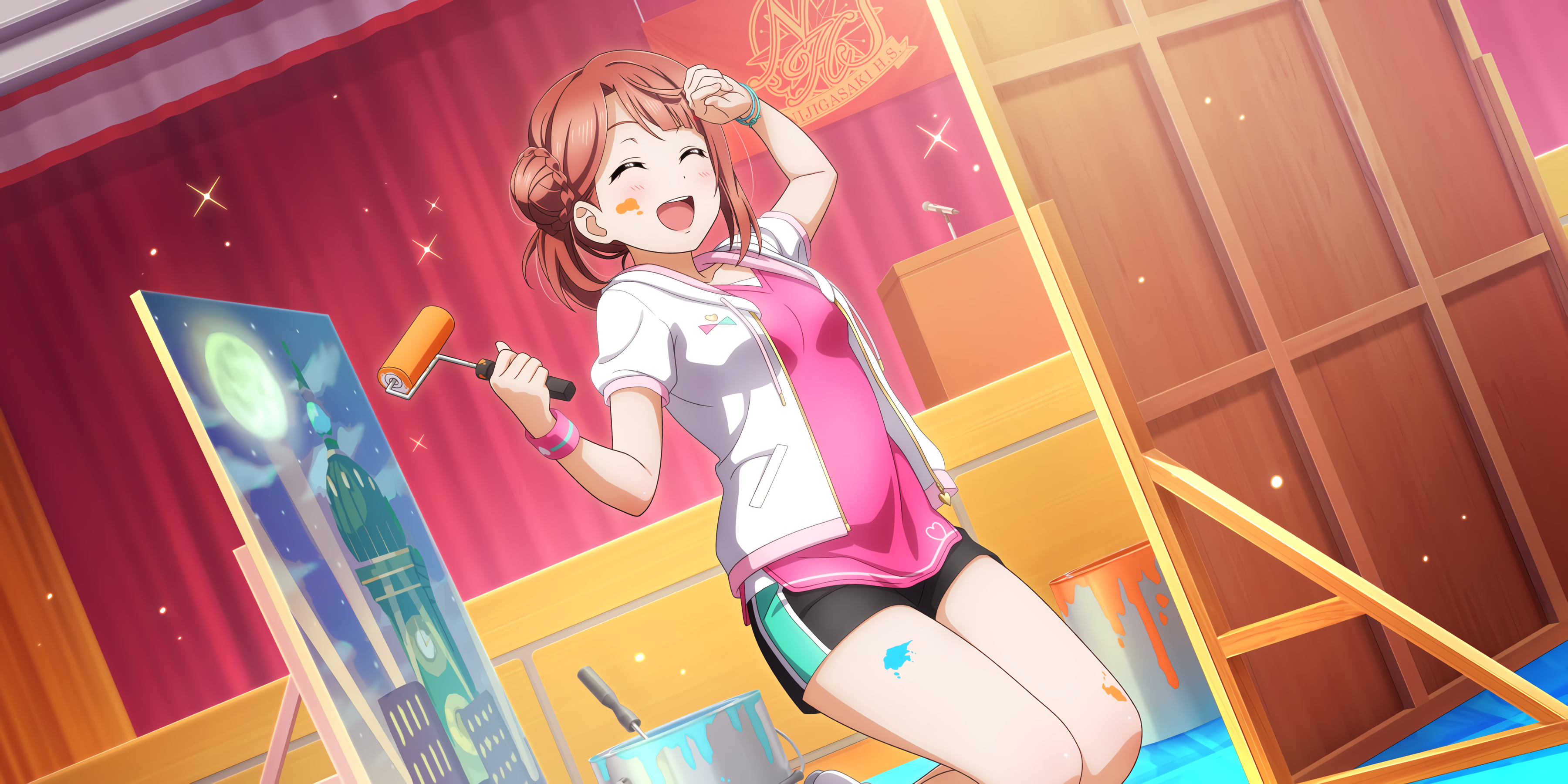 Love Live Series Love Live Love Live Sunshine Anime Girls Uehara Ayumu Wallpaper:3600x1800