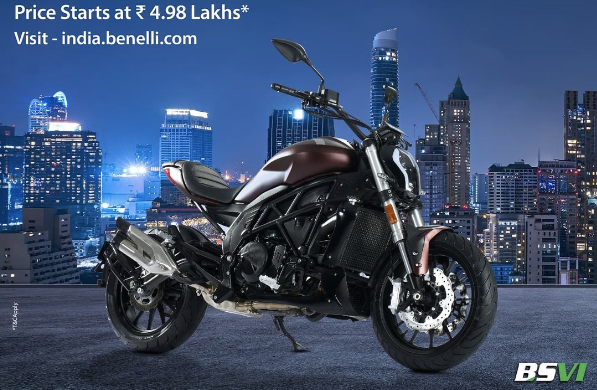 Benelli 502c urban cruiser motorcycle launched at INR 4.98 lakh