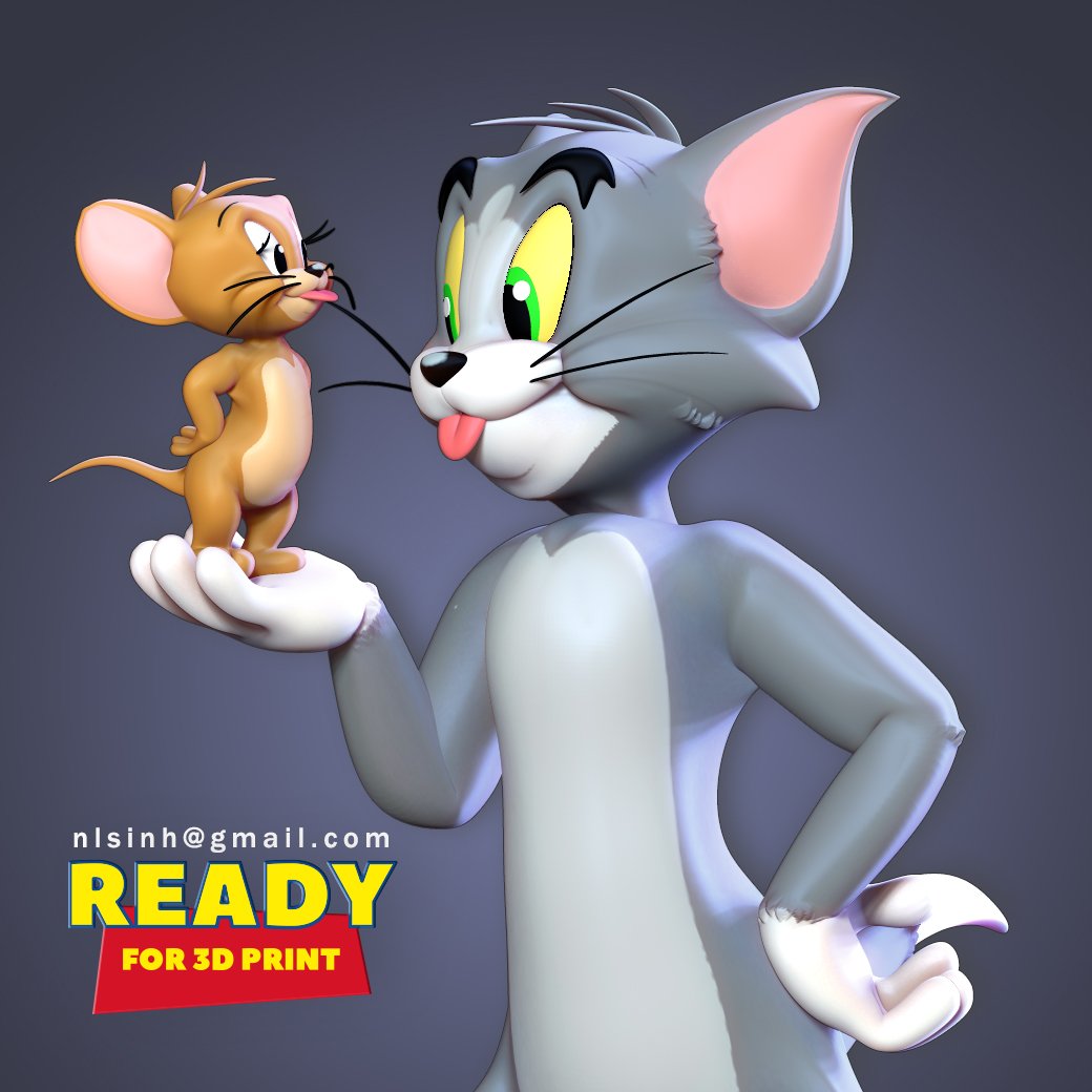 Tom and Jerry 3D Model in Animals 3DExport