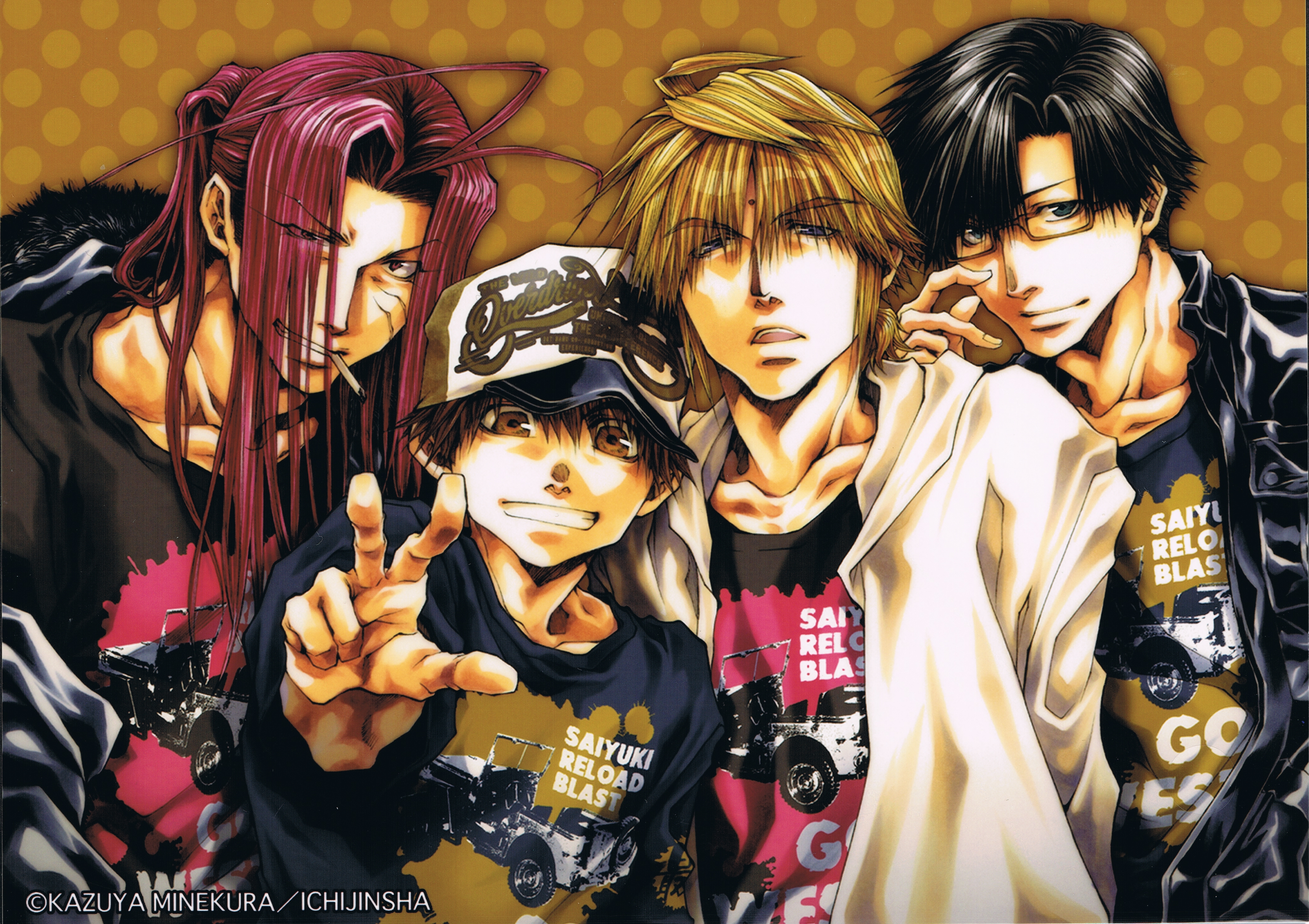 Genjo Sanzo Goku Saiyuki Cho Hakkai Sha Gojyo Saiyuki Reload Wallpaper:4204x2970