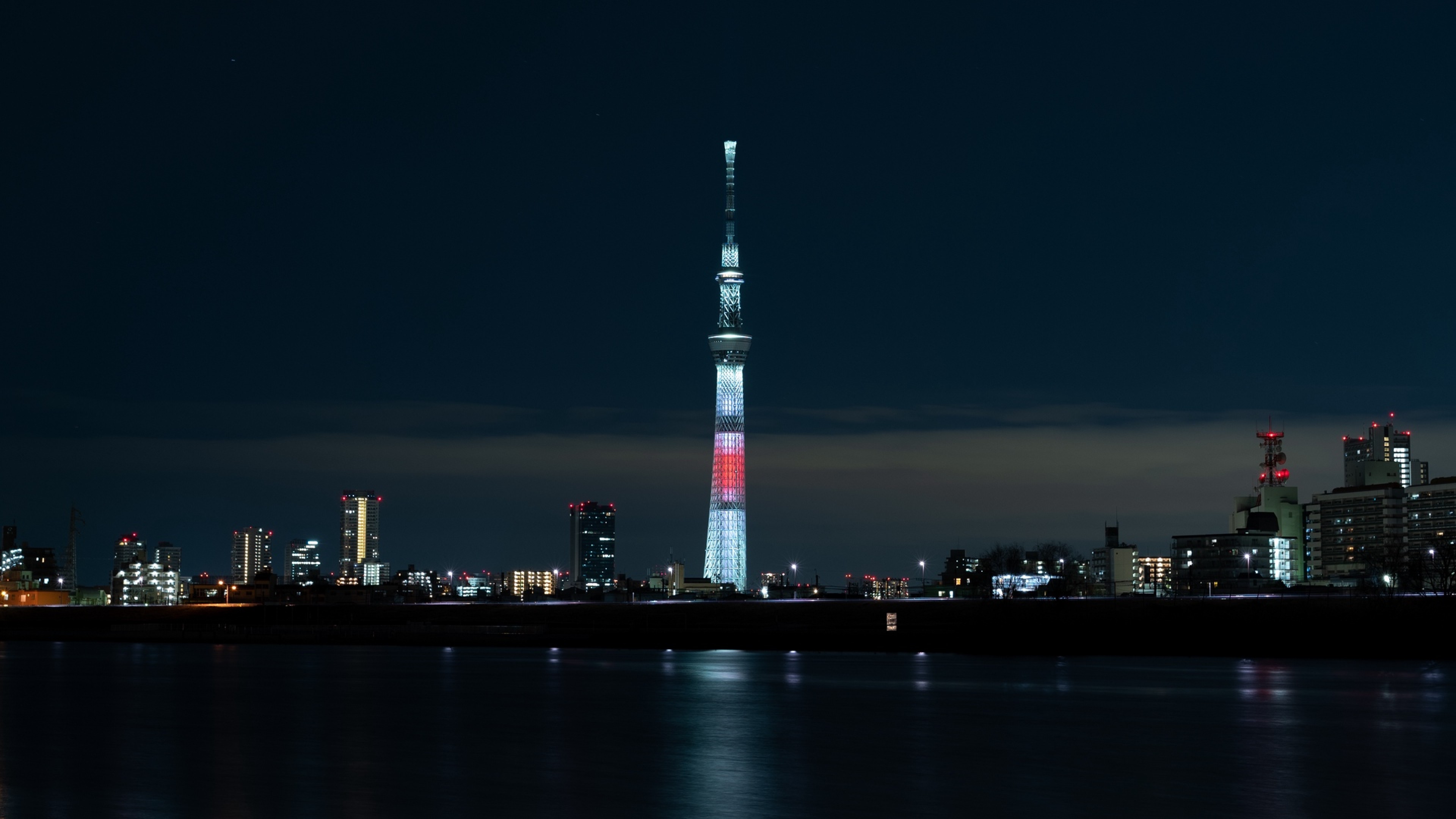 Tokyo tower lights HD Wallpaper 4K Ultra HD