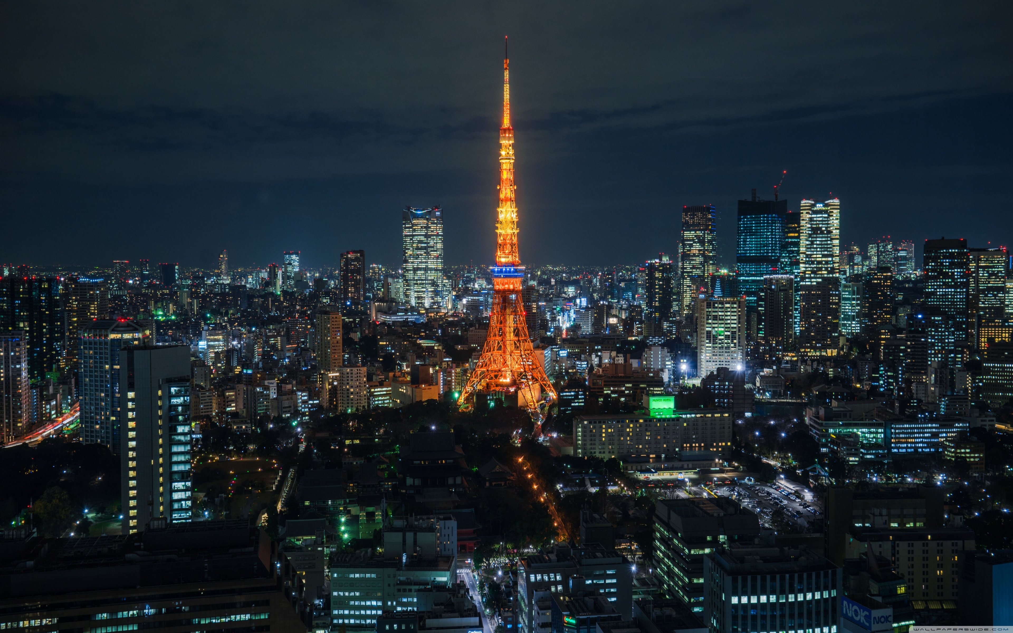 Tokyo Night View Ultra HD Desktop Background Wallpaper for 4K UHD TV, Tablet