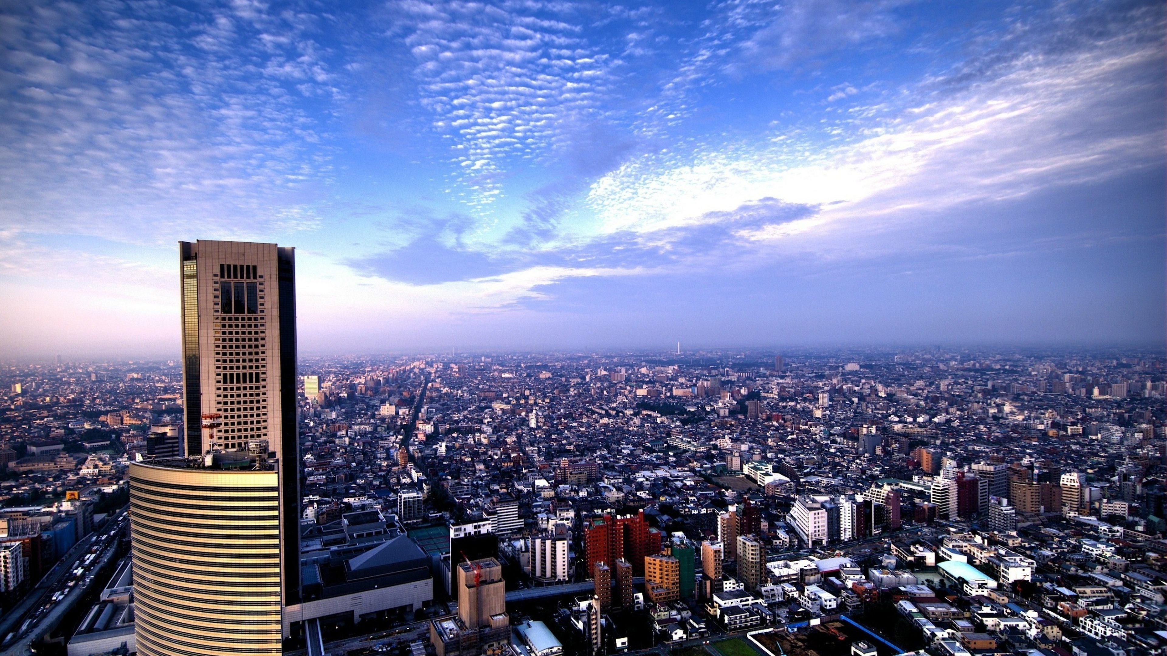 tokyo city aerial view 4k ultra HD wallpaper High quality walls