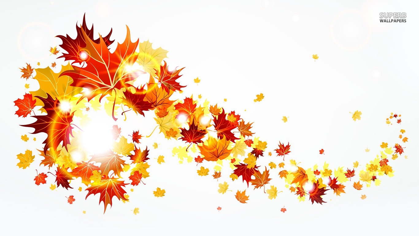 Fall border fall foliage border clipart