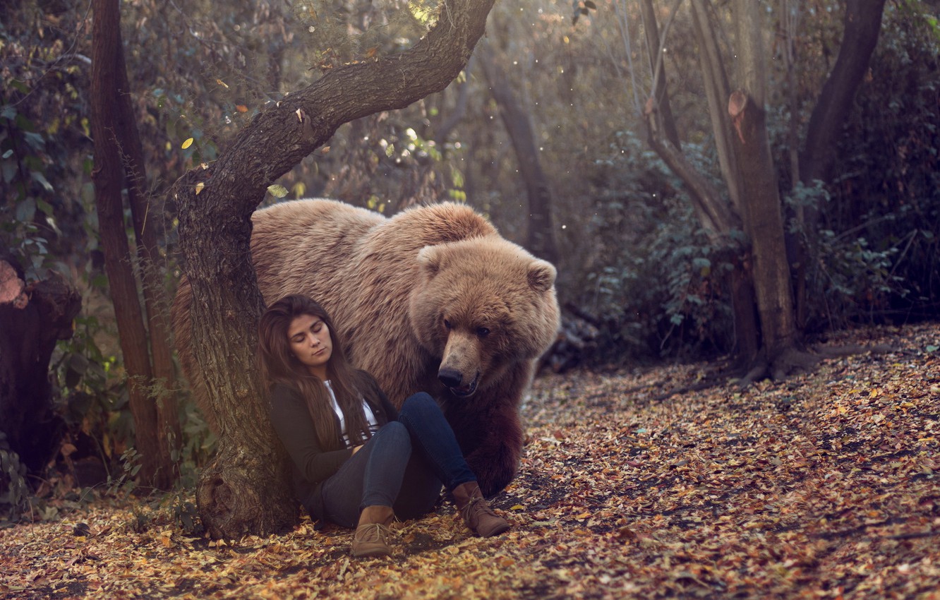 Bear And Women Wallpapers - Wallpaper Cave