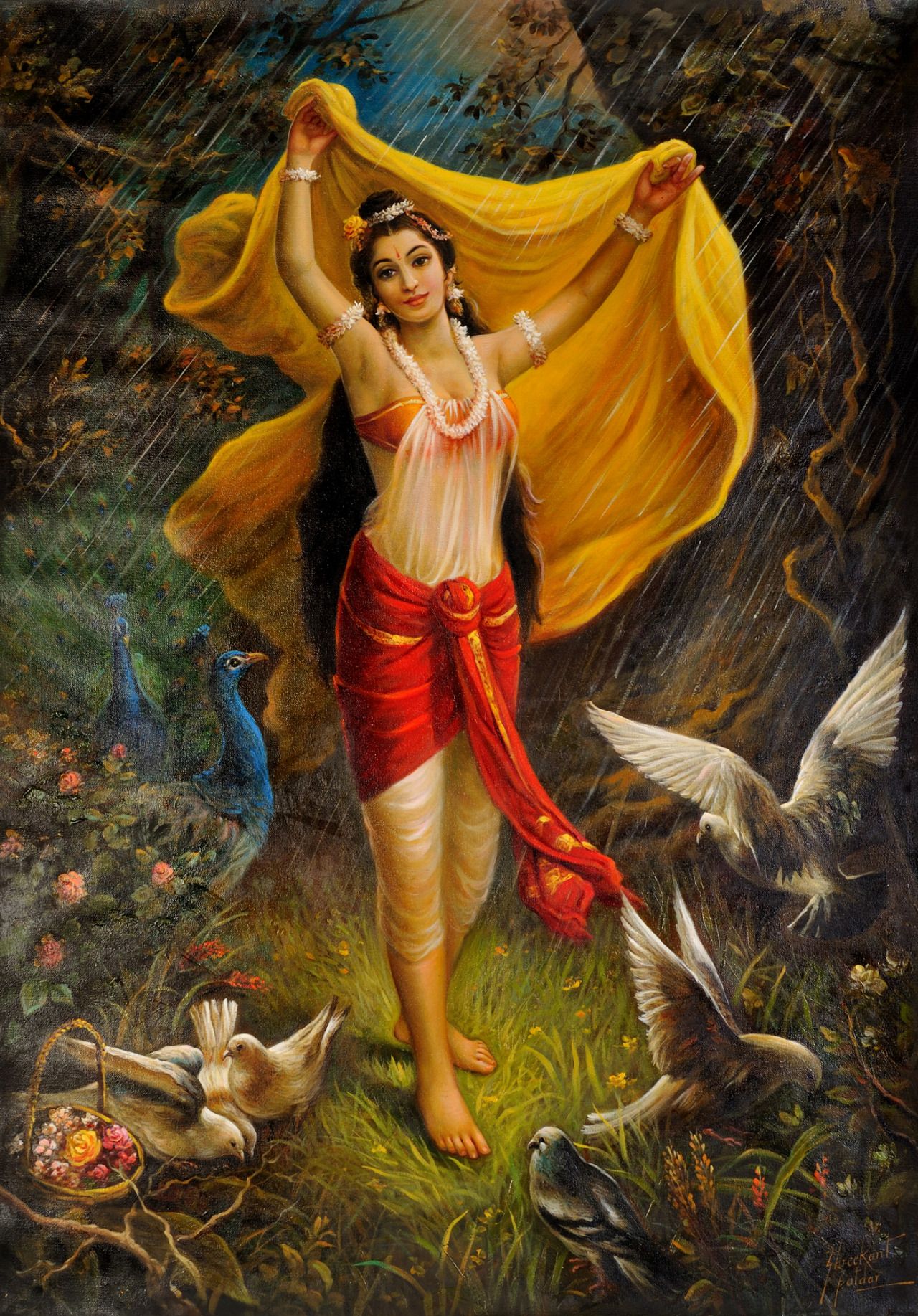 Shakuntala. Indian art paintings, Indian art, Indian paintings