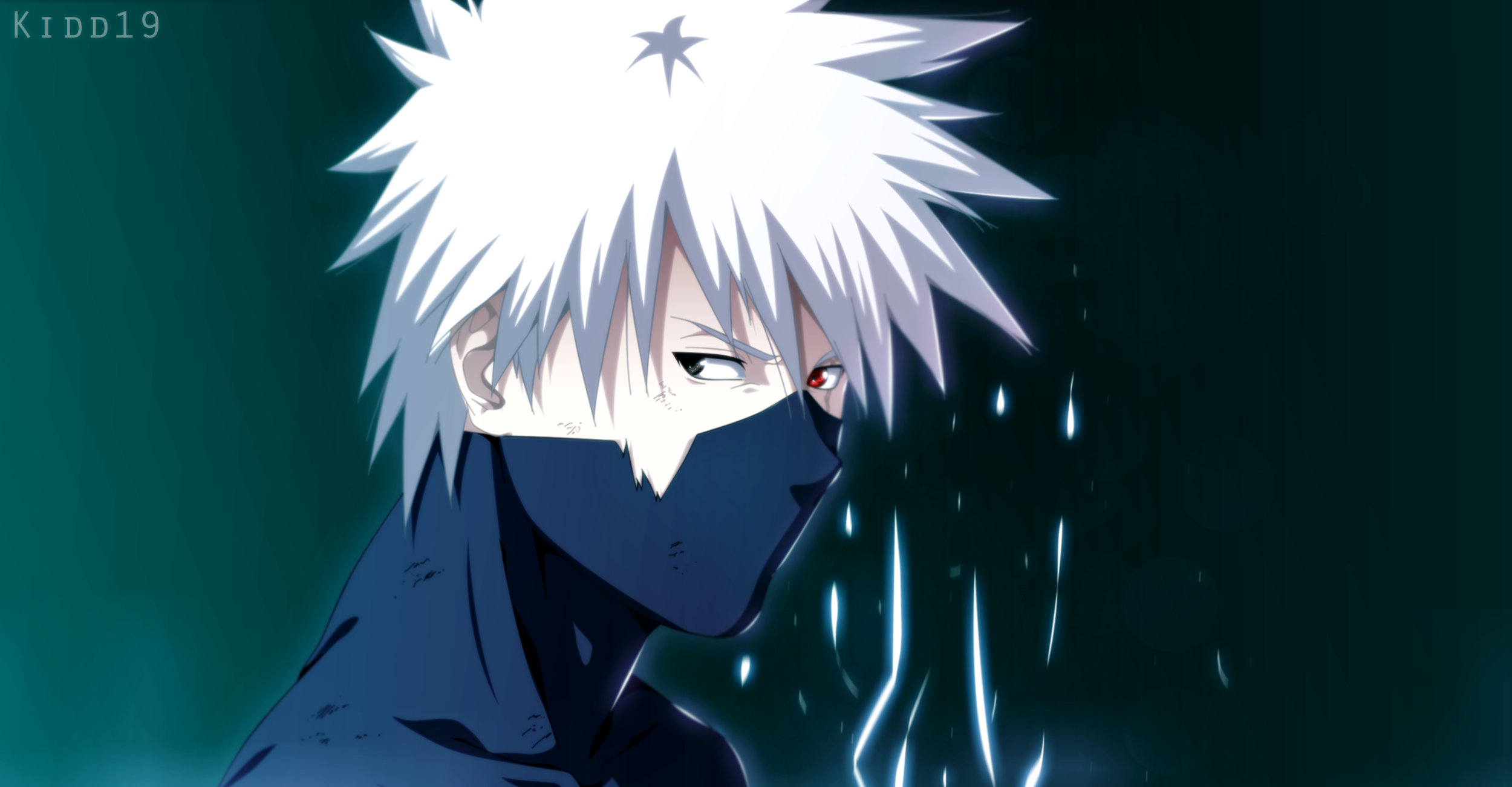 2500x1302 Kakashi Hatake, Naruto wallpaper