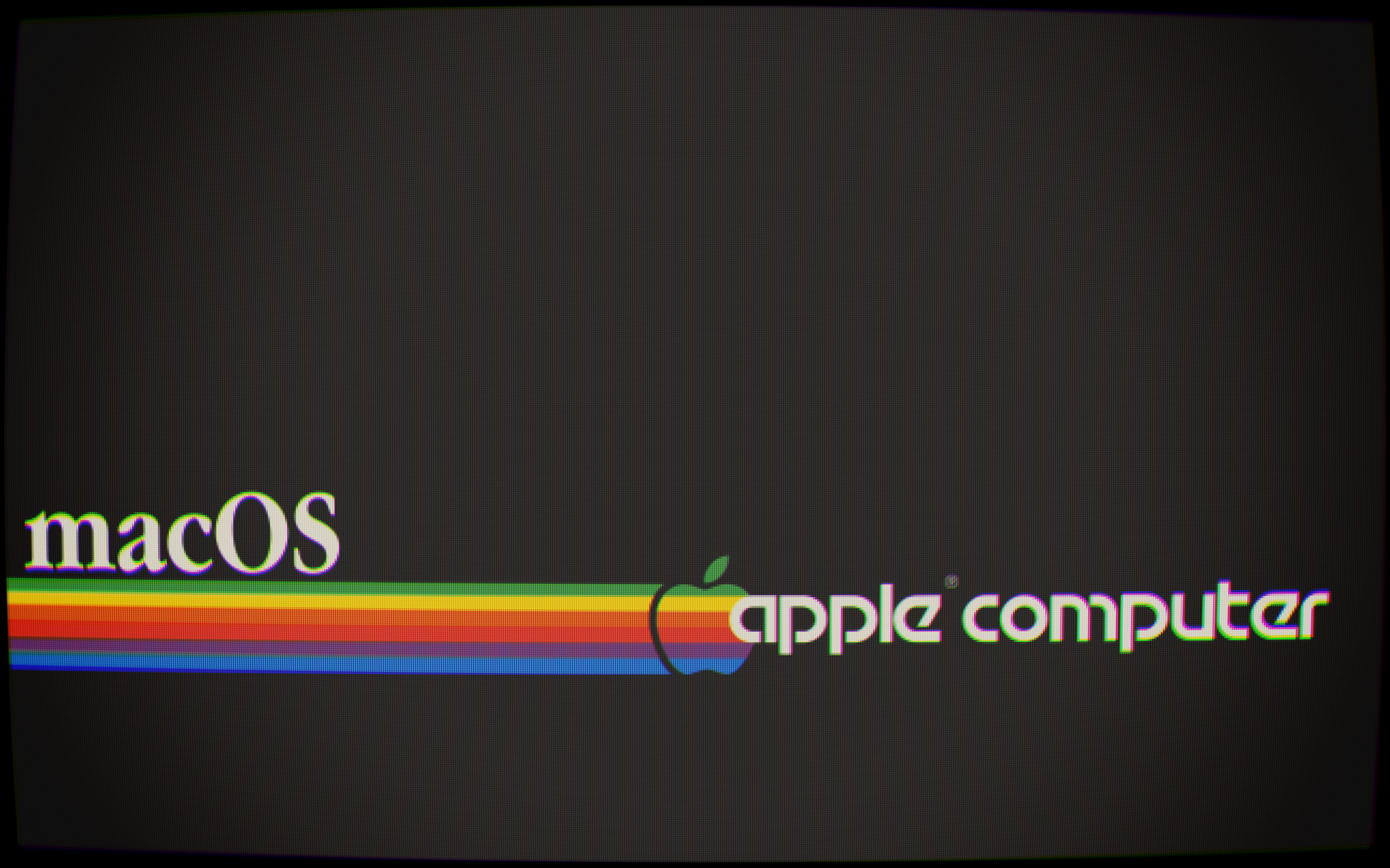 macOS Retro CRT Effect [5120x3200]: wallpaper