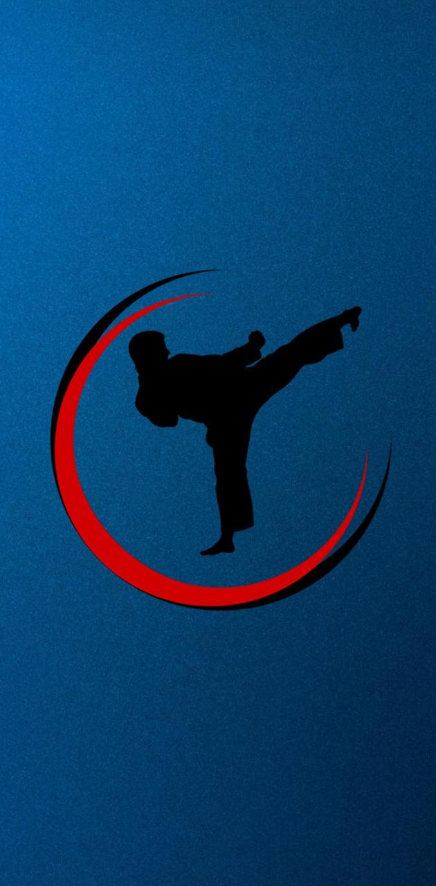 Martial Arts blue wallpaper