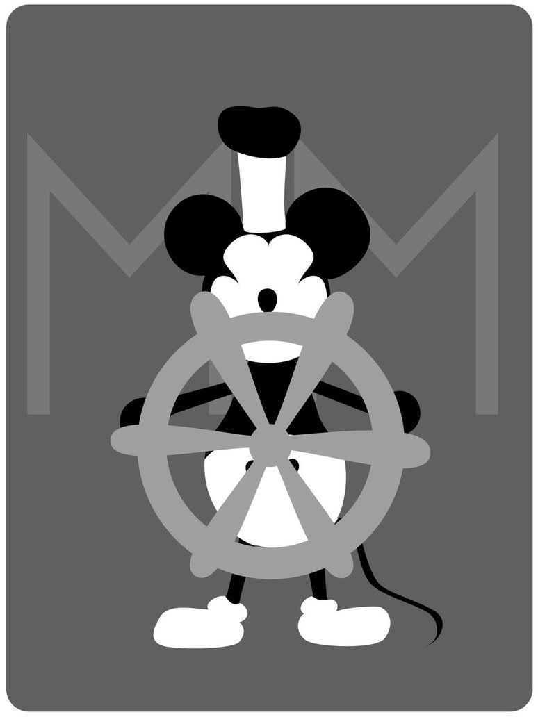 Disney is in need of some app redesigns and one of the most iconic characters from Disney is Steamboat Will. Disney minimalist, Mickey mouse art, Steamboat willie