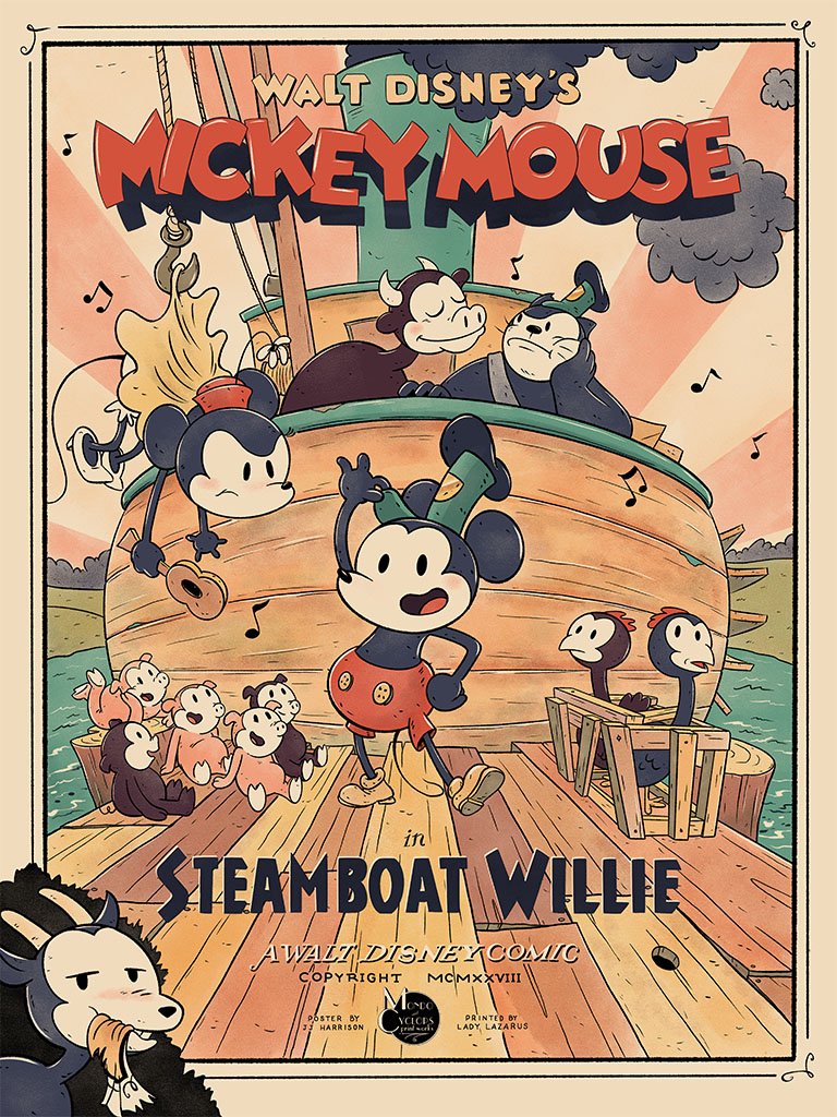 New Mondo Poster release: Steam Boat Willie