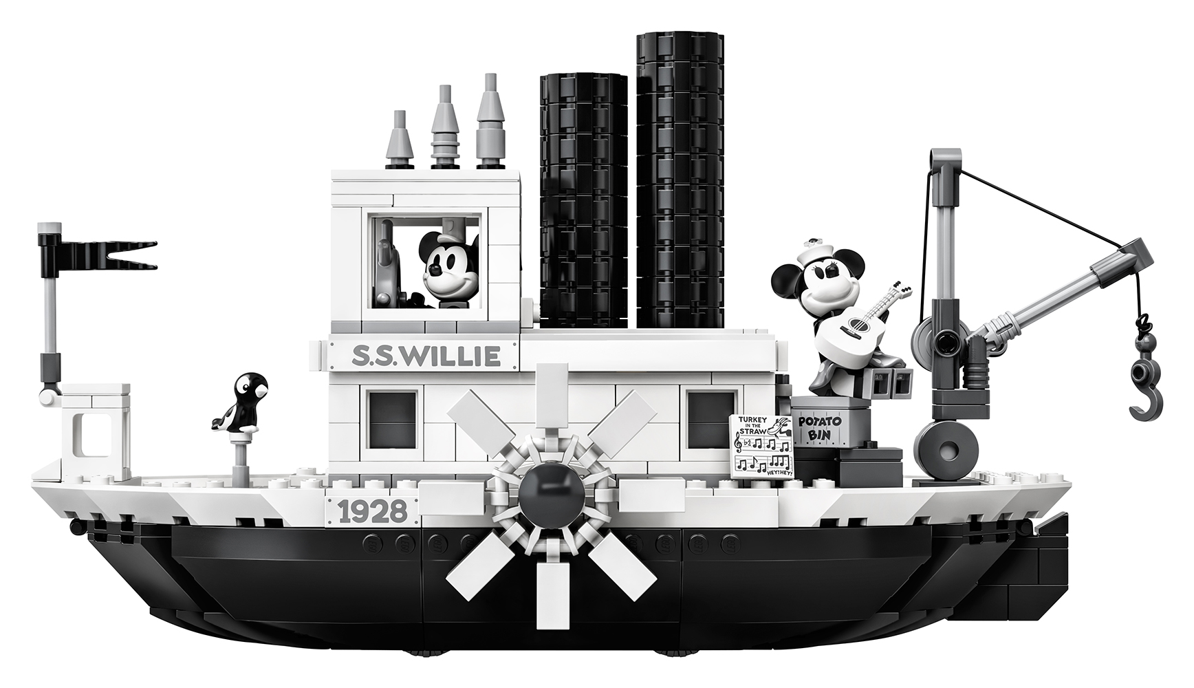 LEGO Celebrates Mickey's 90th With New Must Have Steamboat Willie Set!
