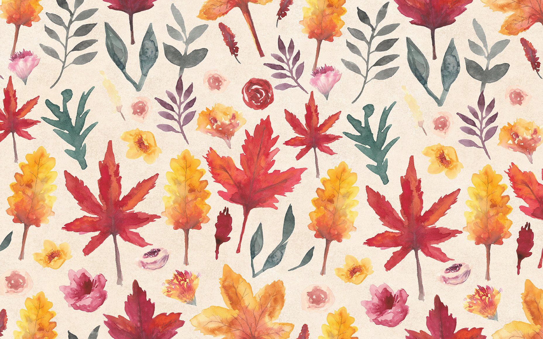 October Freebie: Fall Foliage Wallpaper Download