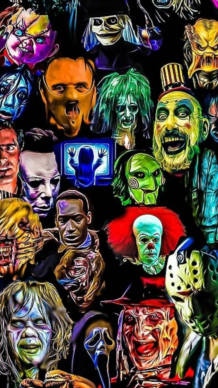 Horror. Scary movie characters, Horror cartoon, Scary wallpaper