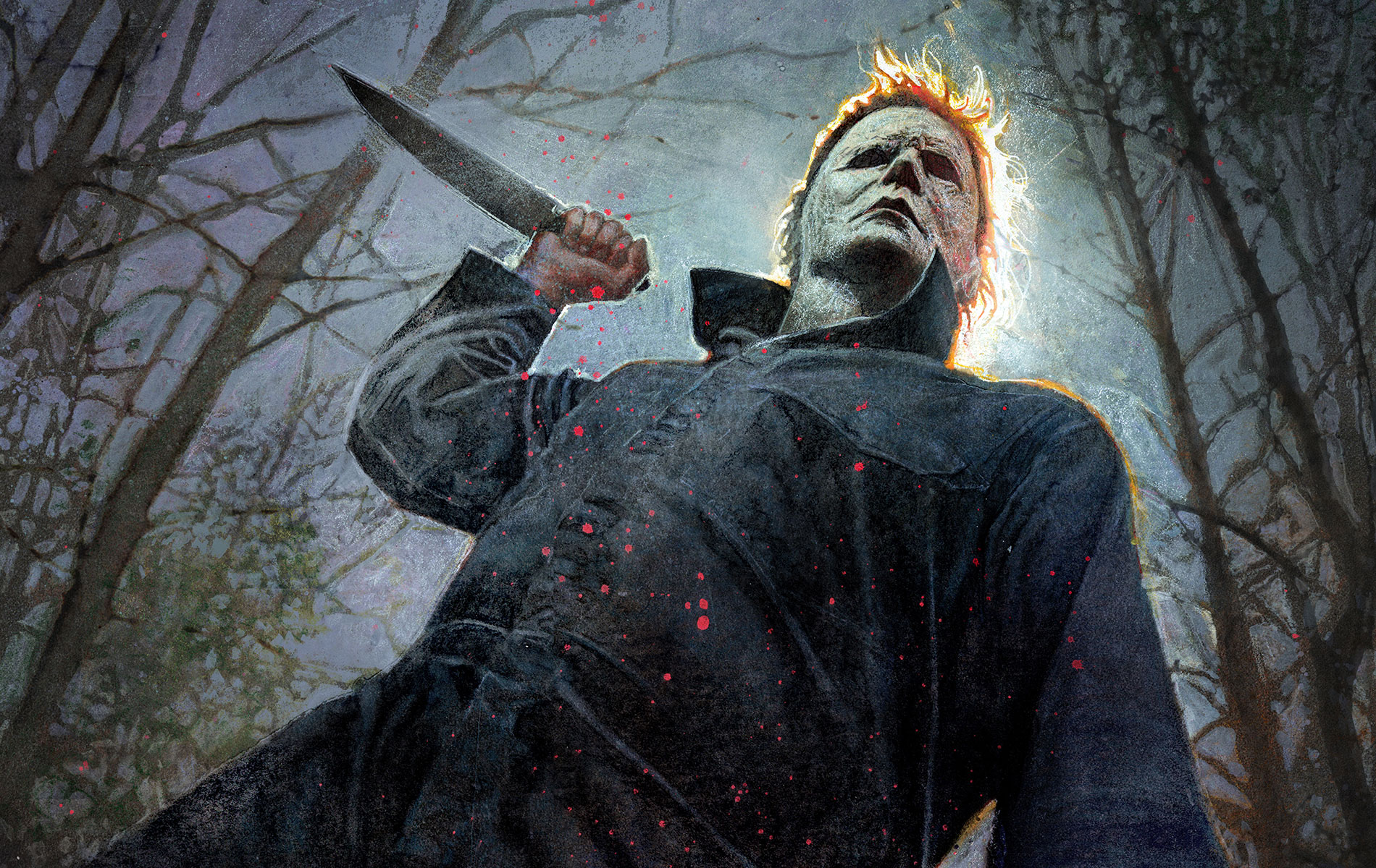 Scary Halloween 2018 HD Wallpaper, Background, Pumpkins, Witches, Spider Web, Bats & Ghosts