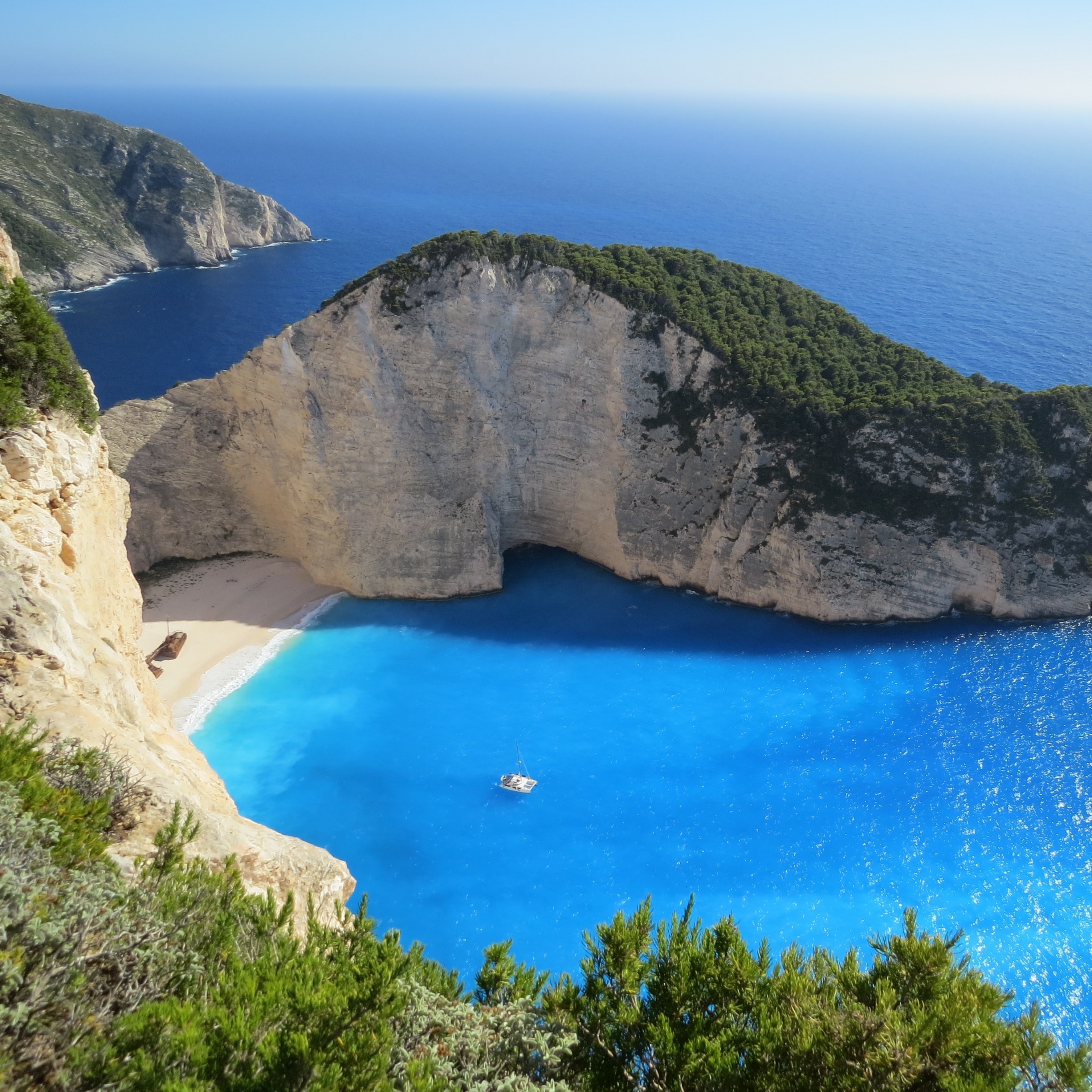 Zakynthos Wallpaper 4K, Island, Navagio Beach, Shipwreck Beach, Nature