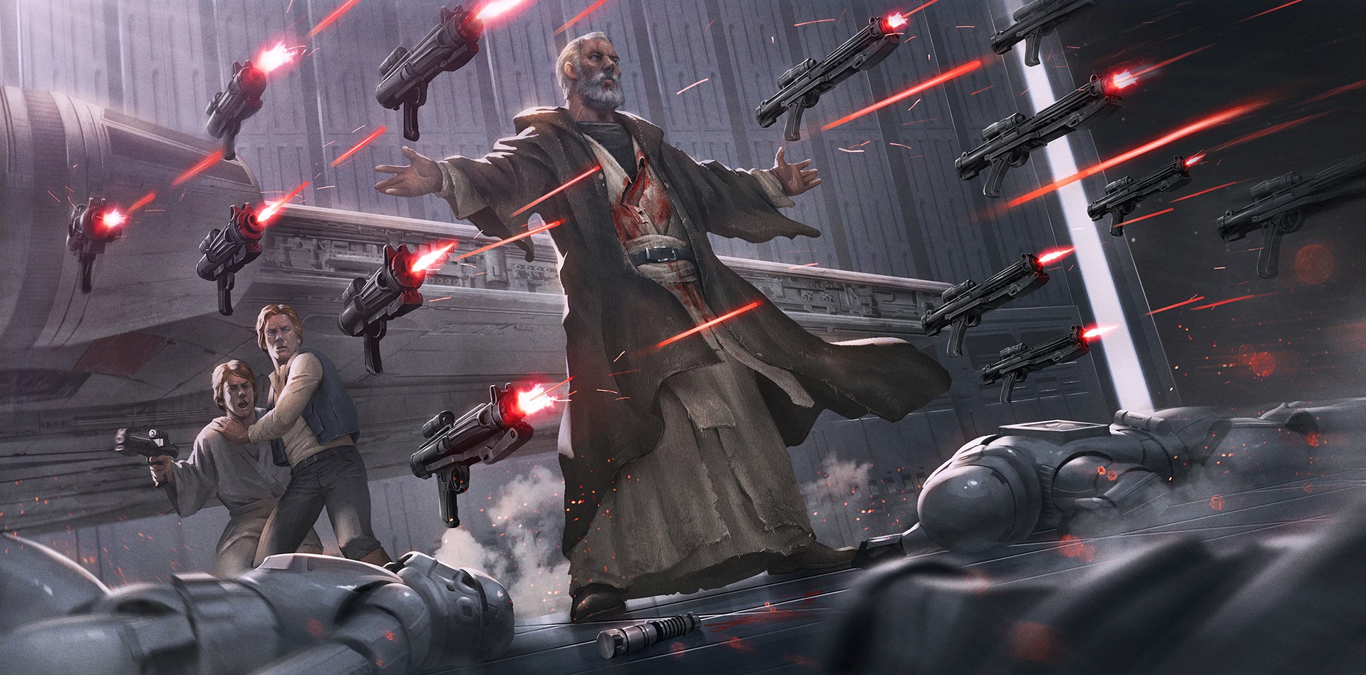 #Han Solo, #stormtrooper, #Obi Wan Kenobi, #Luke Skywalker, #Star Wars Wallpaper. Mocah HD Wallpaper