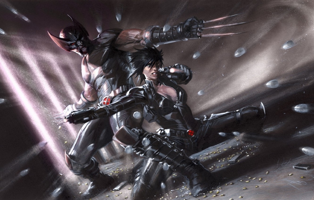 Wallpaper Wolverine, Marvel, Comics, Domino, X Force: Sex And Violence Image For Desktop, Section фантастика