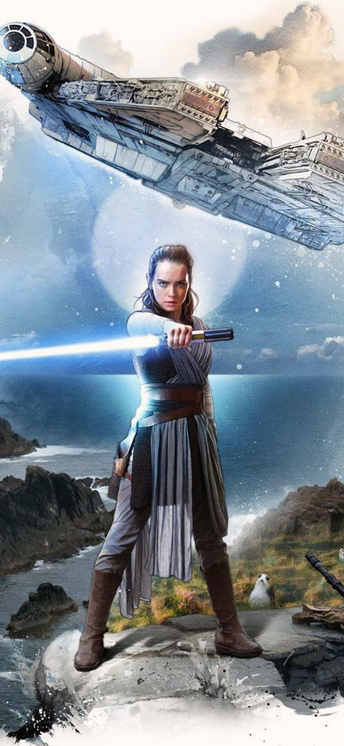 Rey Star Wars The Last Jedi Artwork iPhone XS, iPhone 10, iPhone X HD 4k Wallpaper, Image, Backgroun. Rey star wars, Star wars picture, Star wars women
