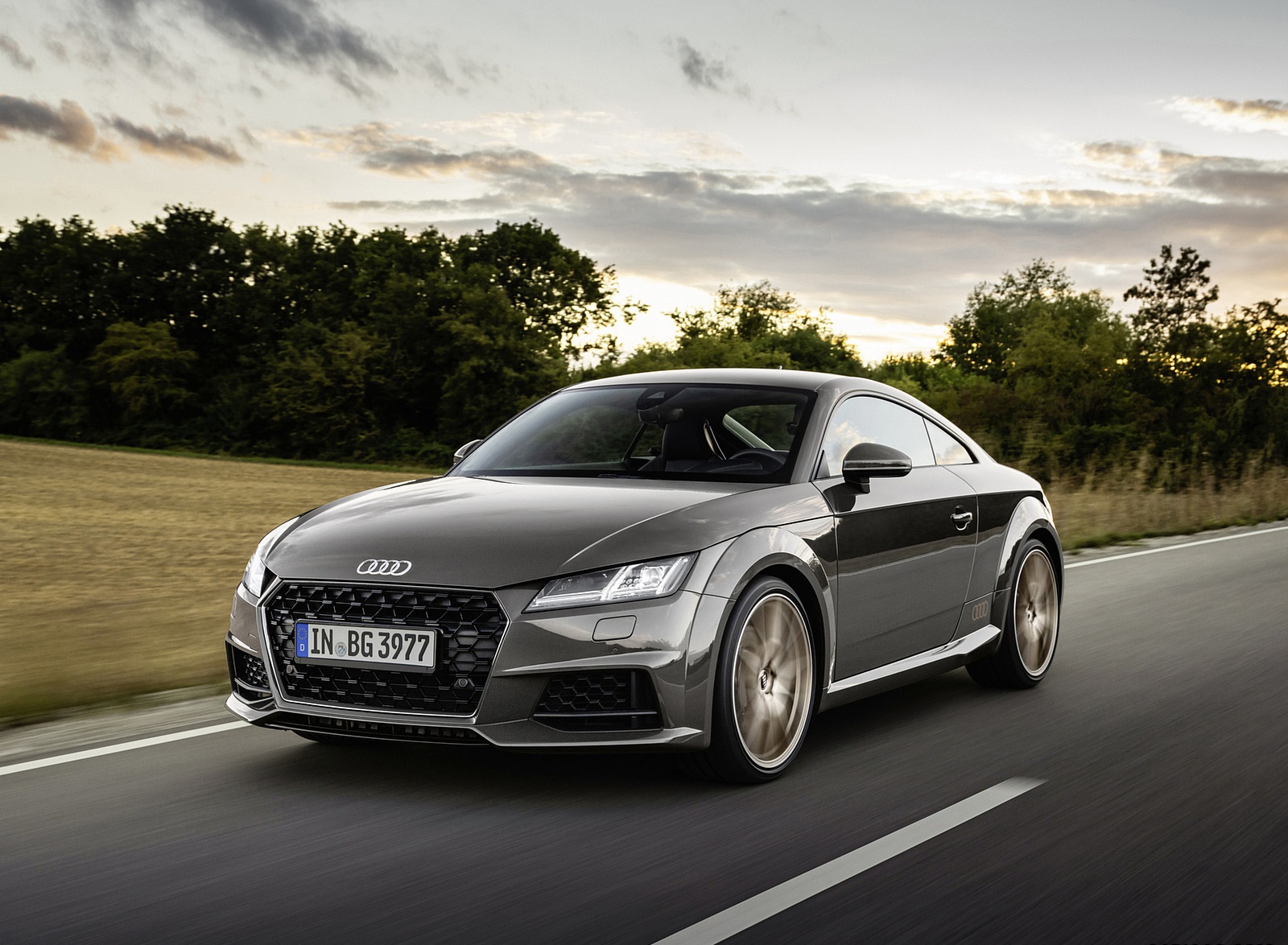Audi TT Coupe Bronze Selection (Color: Chronos Grey) Front Three Quarter Wallpaper