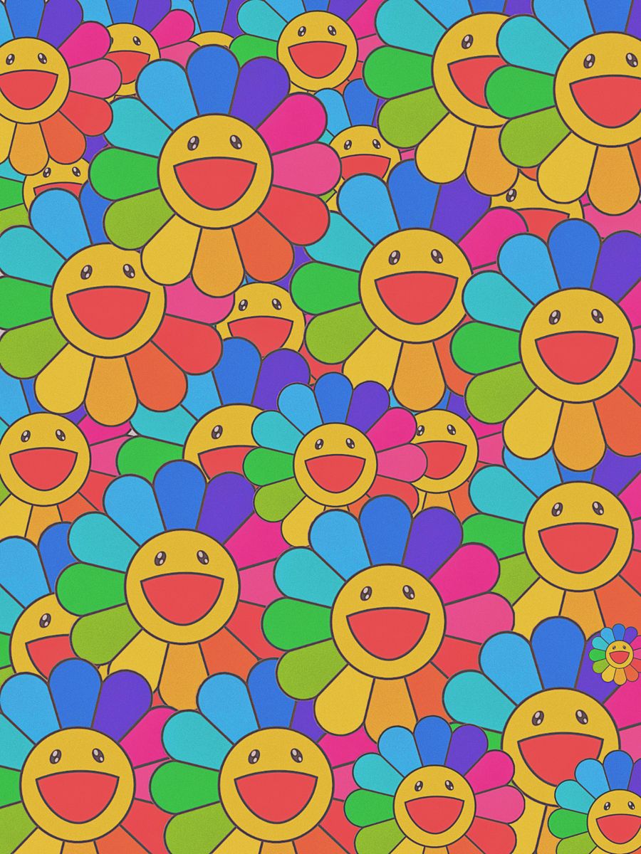 Aesthetic Flowers With Smiley Faces Wallpapers - Wallpaper Cave