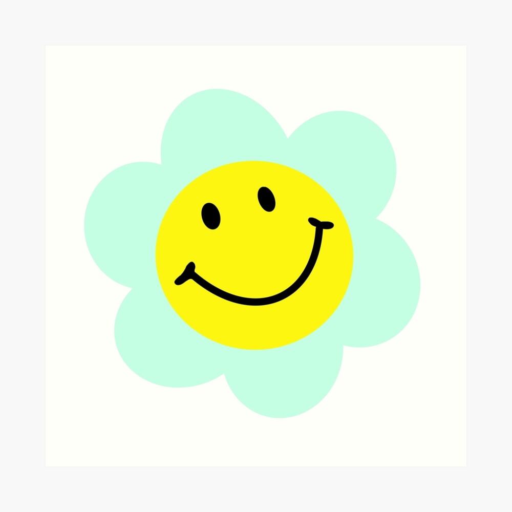 indie smiley face Art Board Print