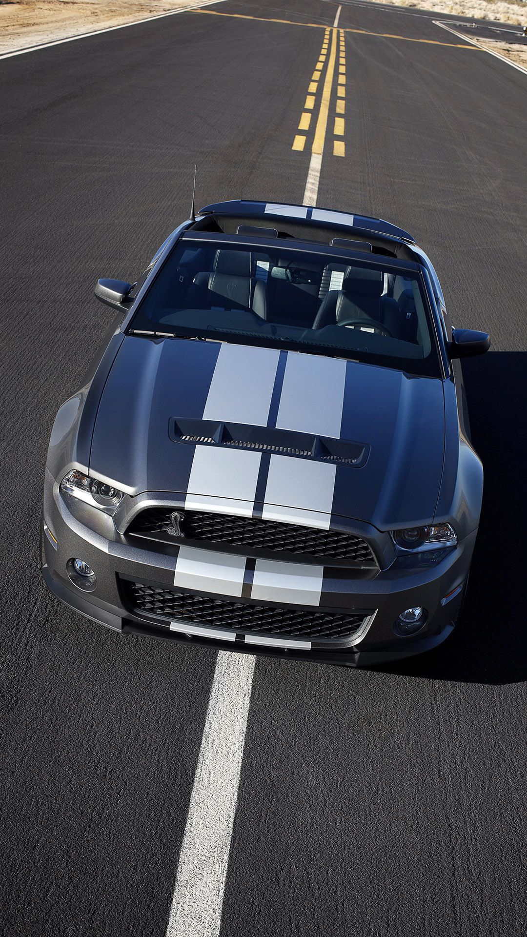 Blue Ford Mustang Shelby GT 500 htc one wallpaper