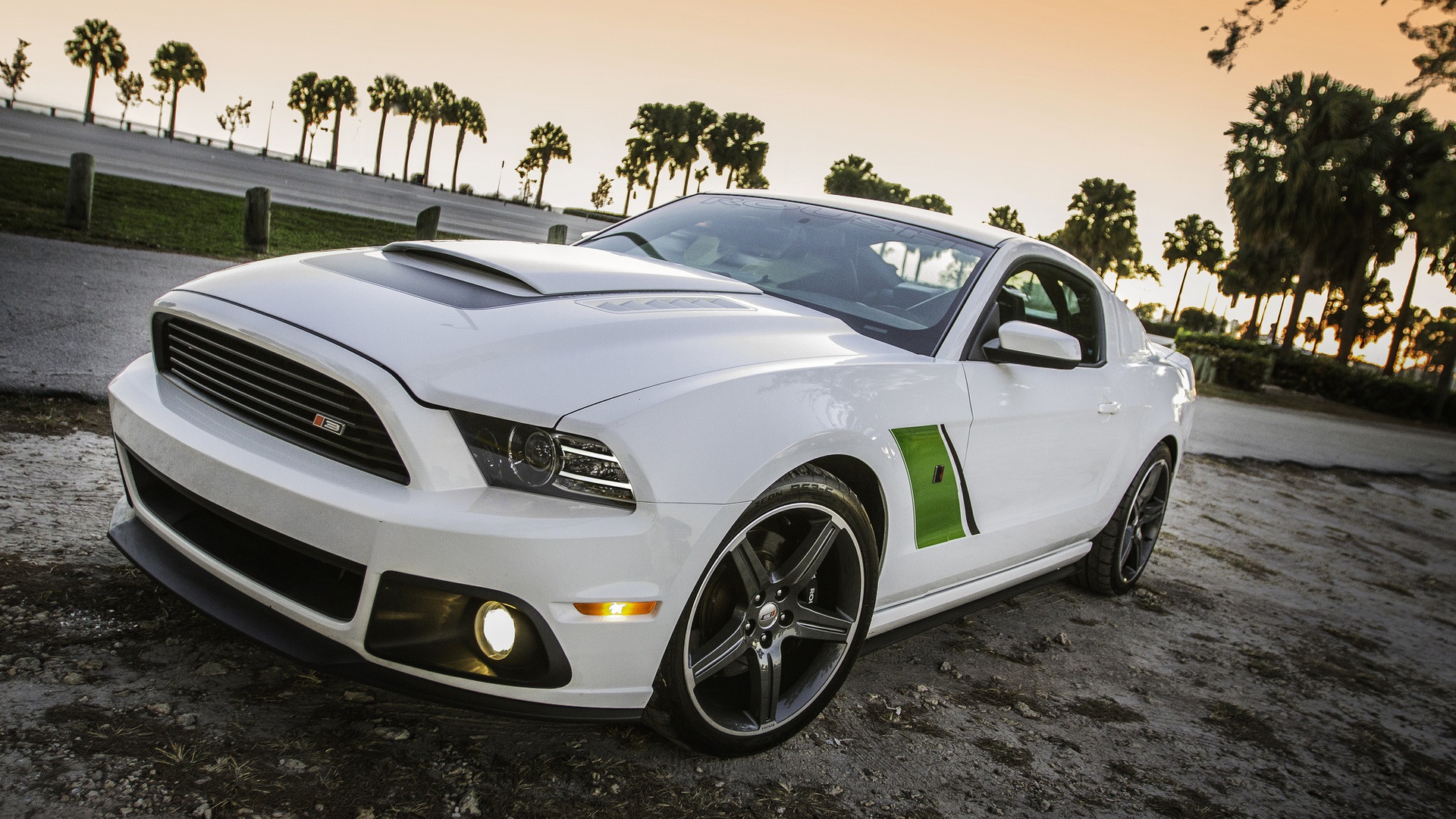 Wallpaper Ford Mustang 2014 RS3 white car 1920x1080 Full HD 2K Picture, Image