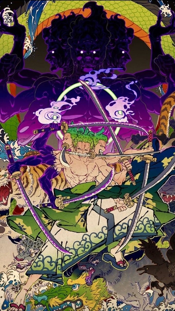Roronoa Zoro And Ashura Animes Wallpapers One Piece A - vrogue.co
