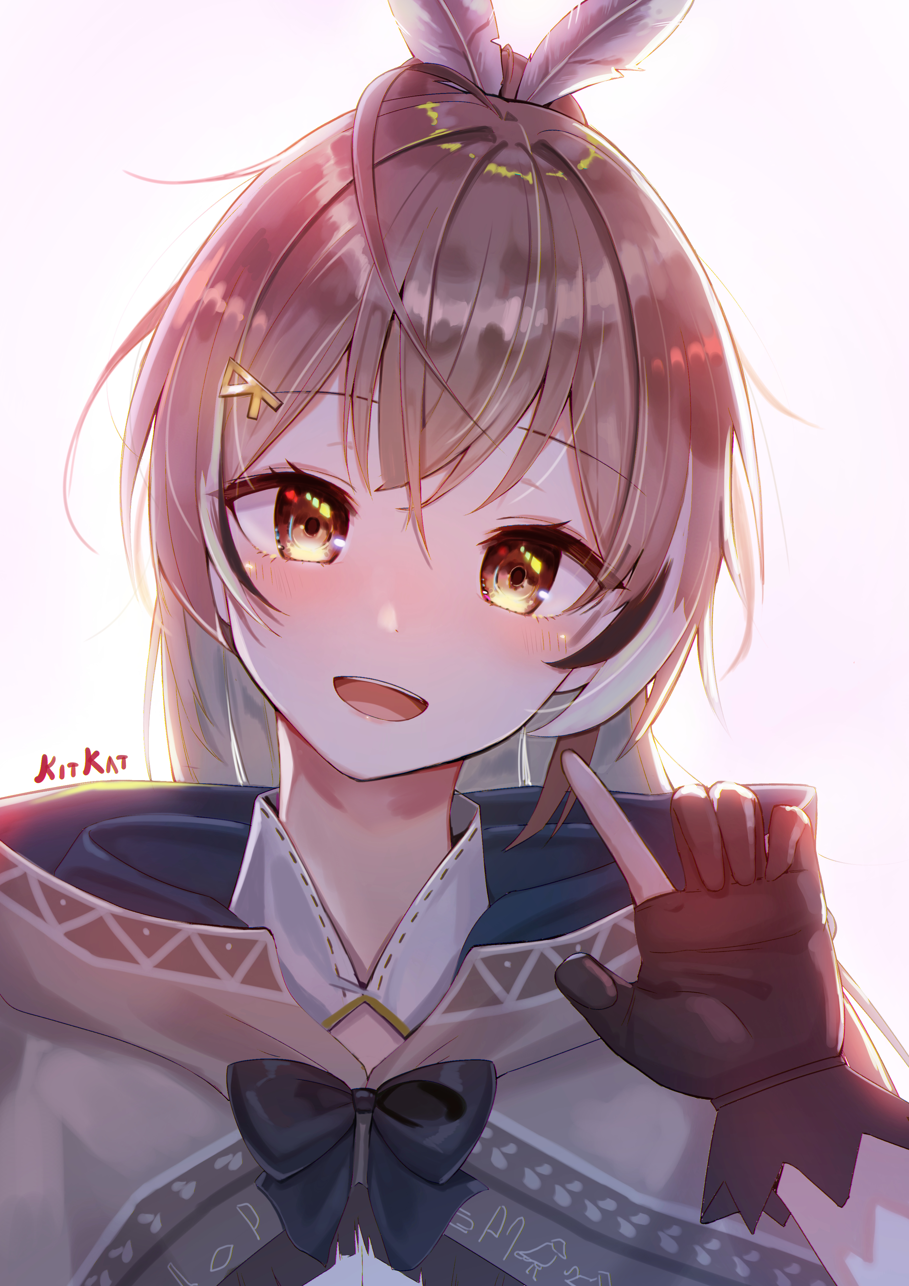 nanashi mumei (hololive and 1 more) drawn