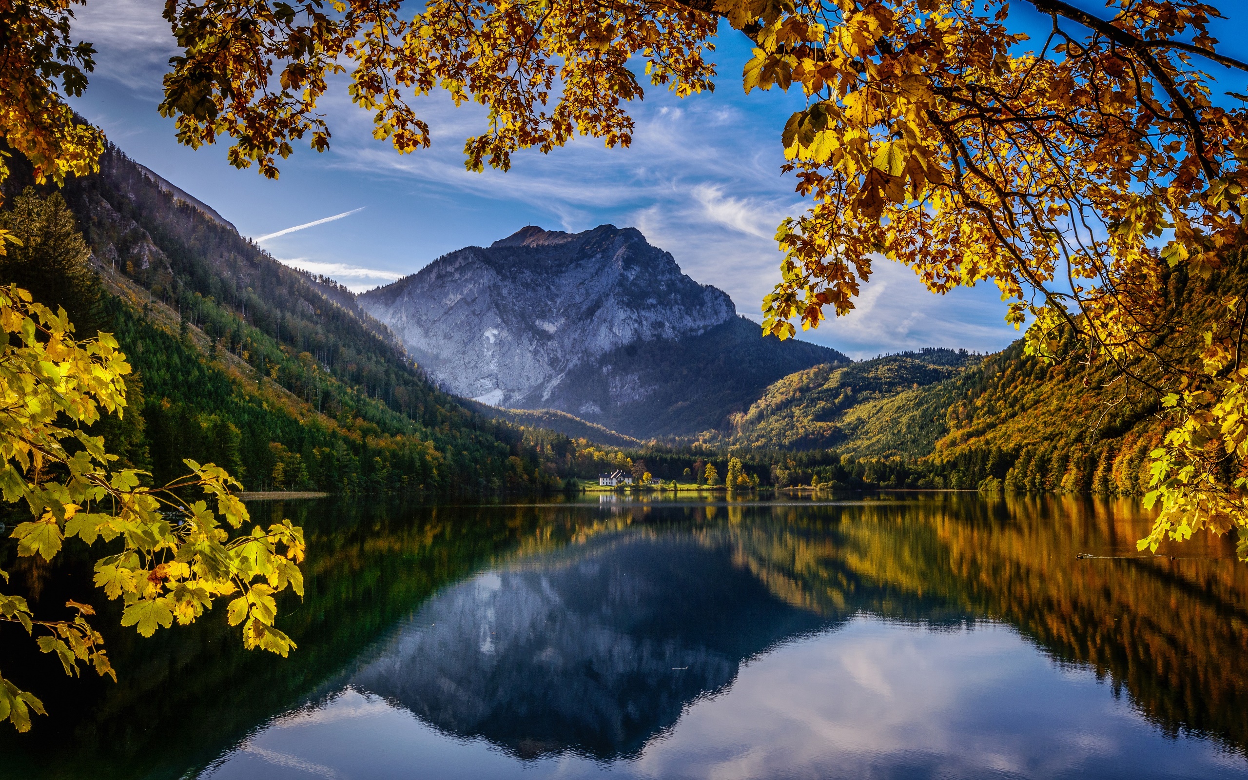 Wallpaper, Austria, lake, fall, nature, mountains, outdoors 2560x1600