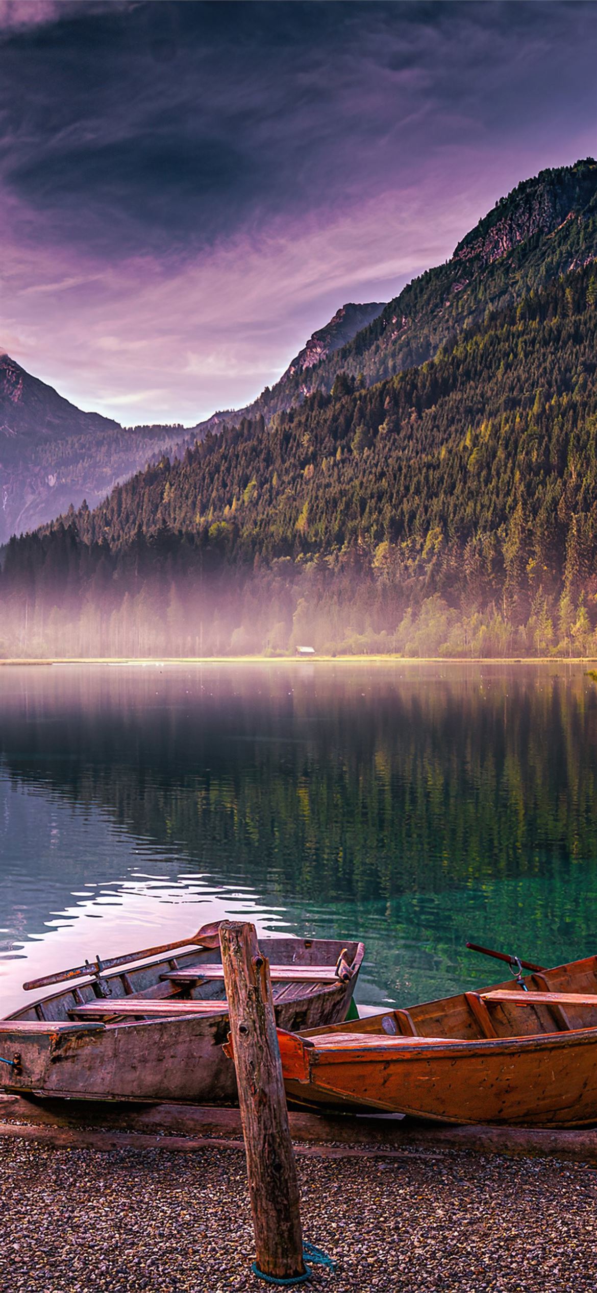 lake jagersee in austria in early autumn 4k iPhone 12 Wallpaper Free Download