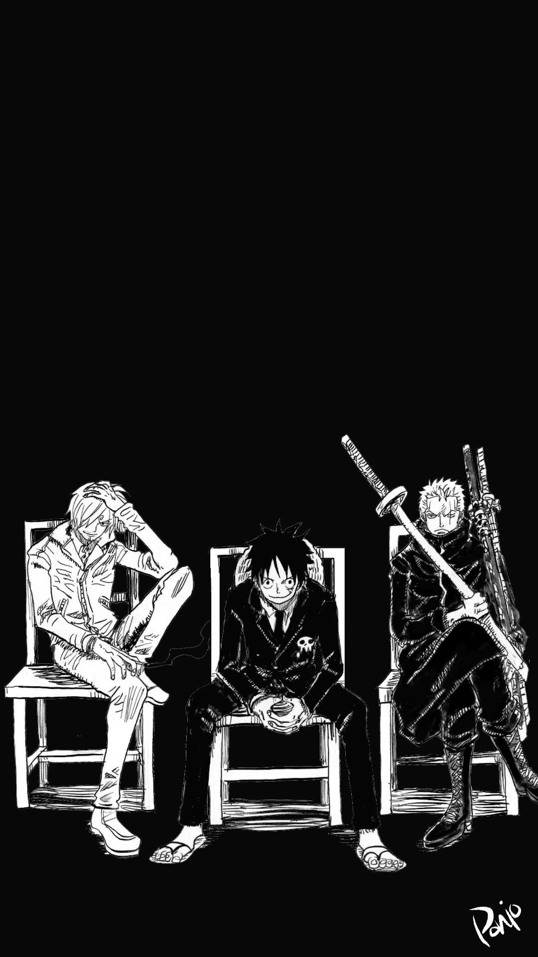 One Piece Black And White Wallpapers - Wallpaper Cave