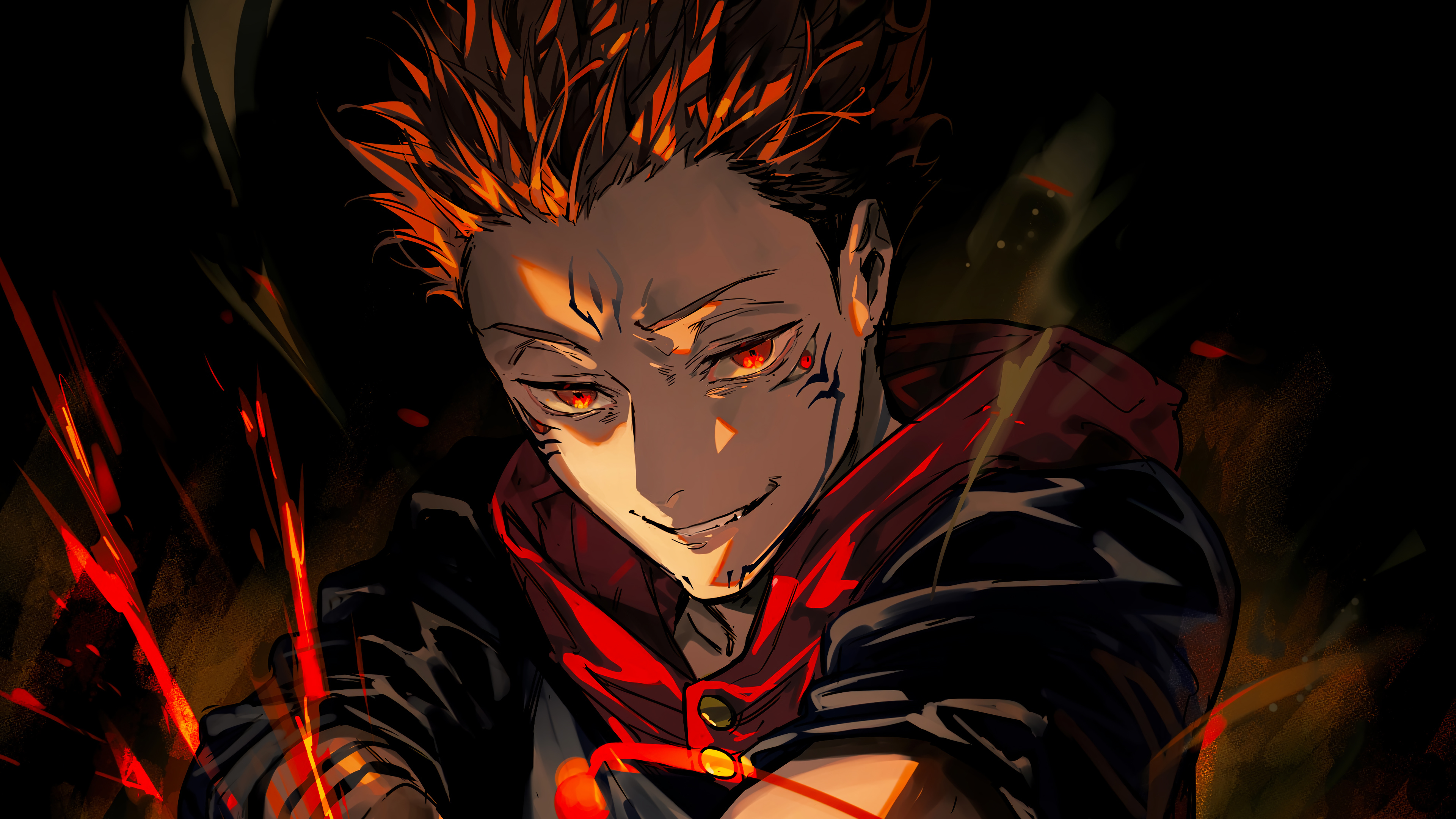 Jujutsu Kaisen 4k Dark Wallpapers Wallpaper Cave