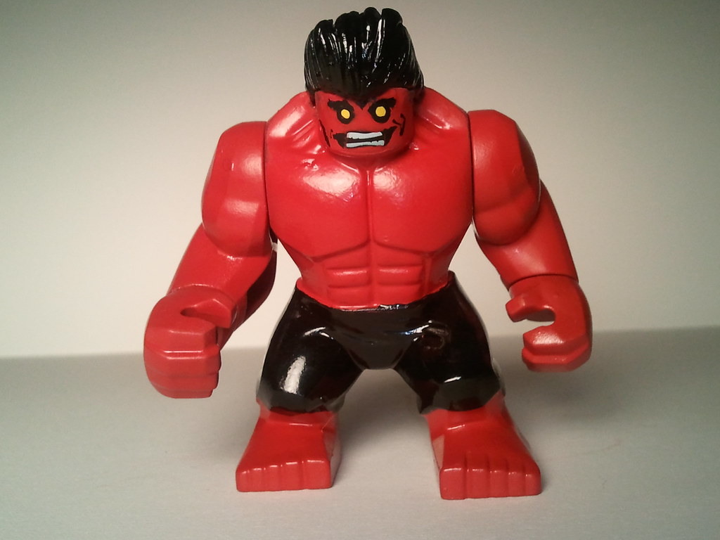Custom Marvel Lego Red Hulk. Red HULK RULK