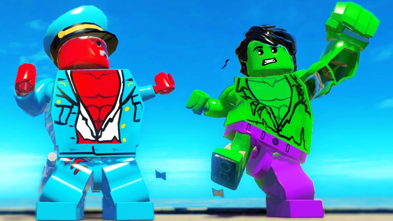 LEGO Hulk VS Red Hulk ! w/ Hulk Smash and Lego Cars