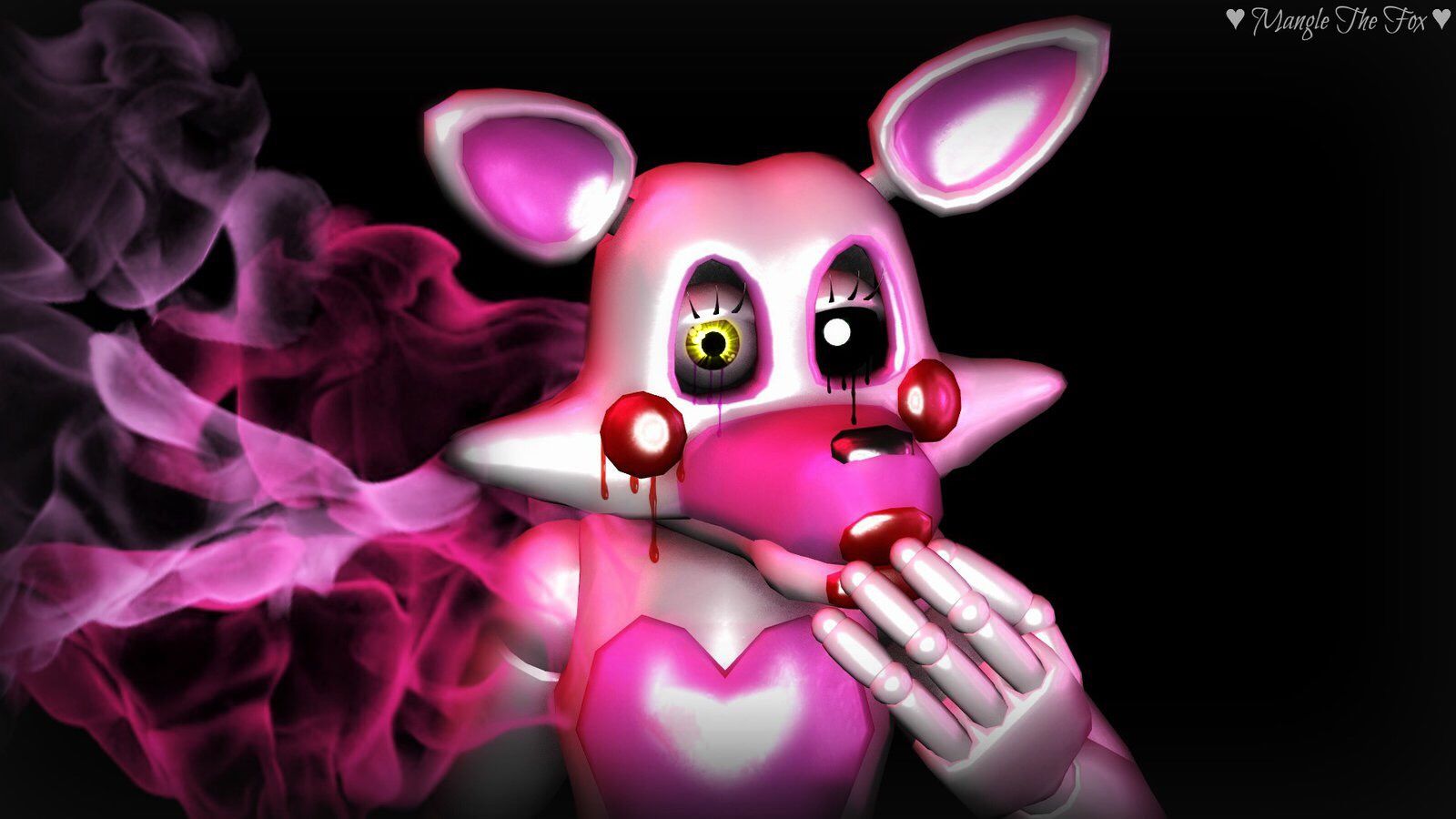 Pre Mangle wallpaper #premangle #mangle #wallpaper #fnaf #sfmfnaf #animatronic #pink #cute #tumblr #fivenightsatfreddys #f. Fnaf, Five nights at anime, Fnaf funny