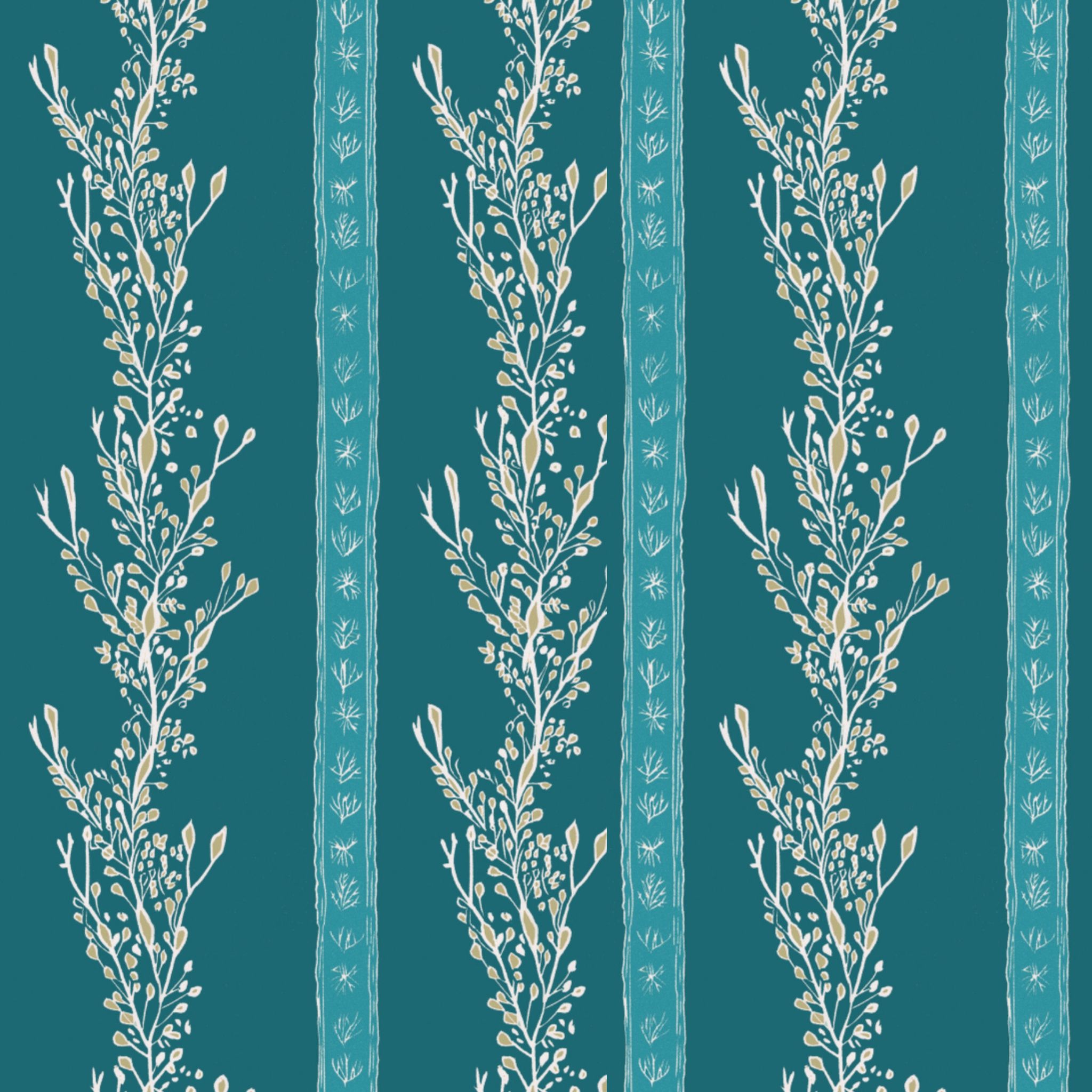 Gattys Kelp Forest Wallpaper by Annika Reed Studio in Wallpaper